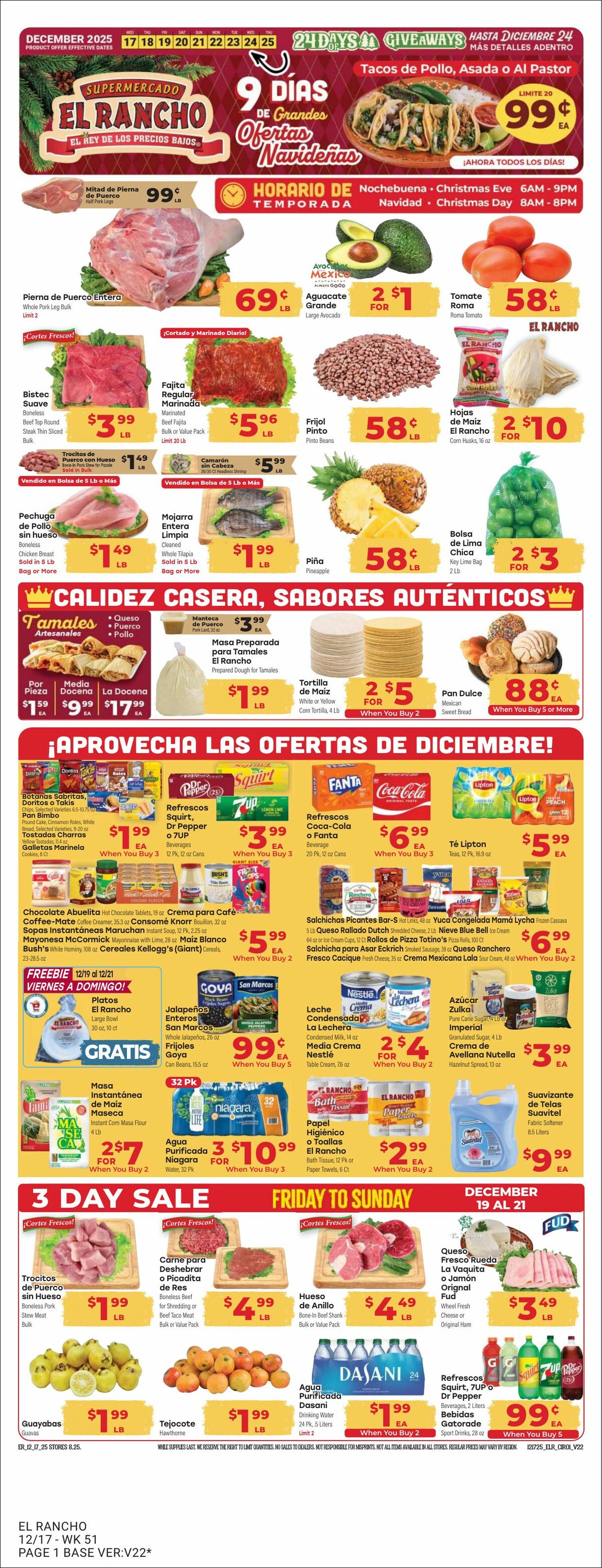 El Rancho Weekly Ad from December 17