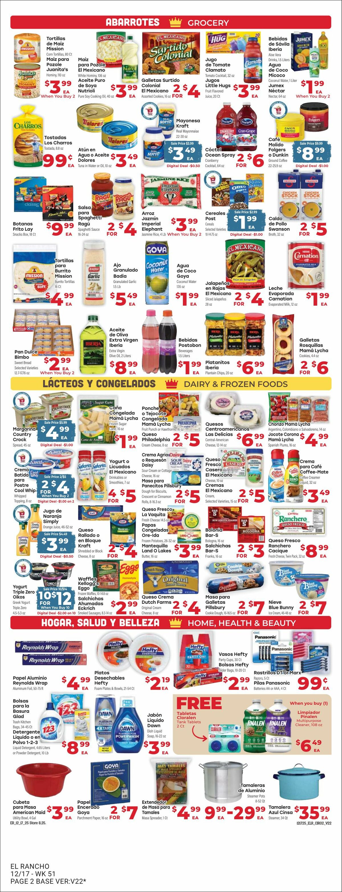 El Rancho Weekly Ad from December 17