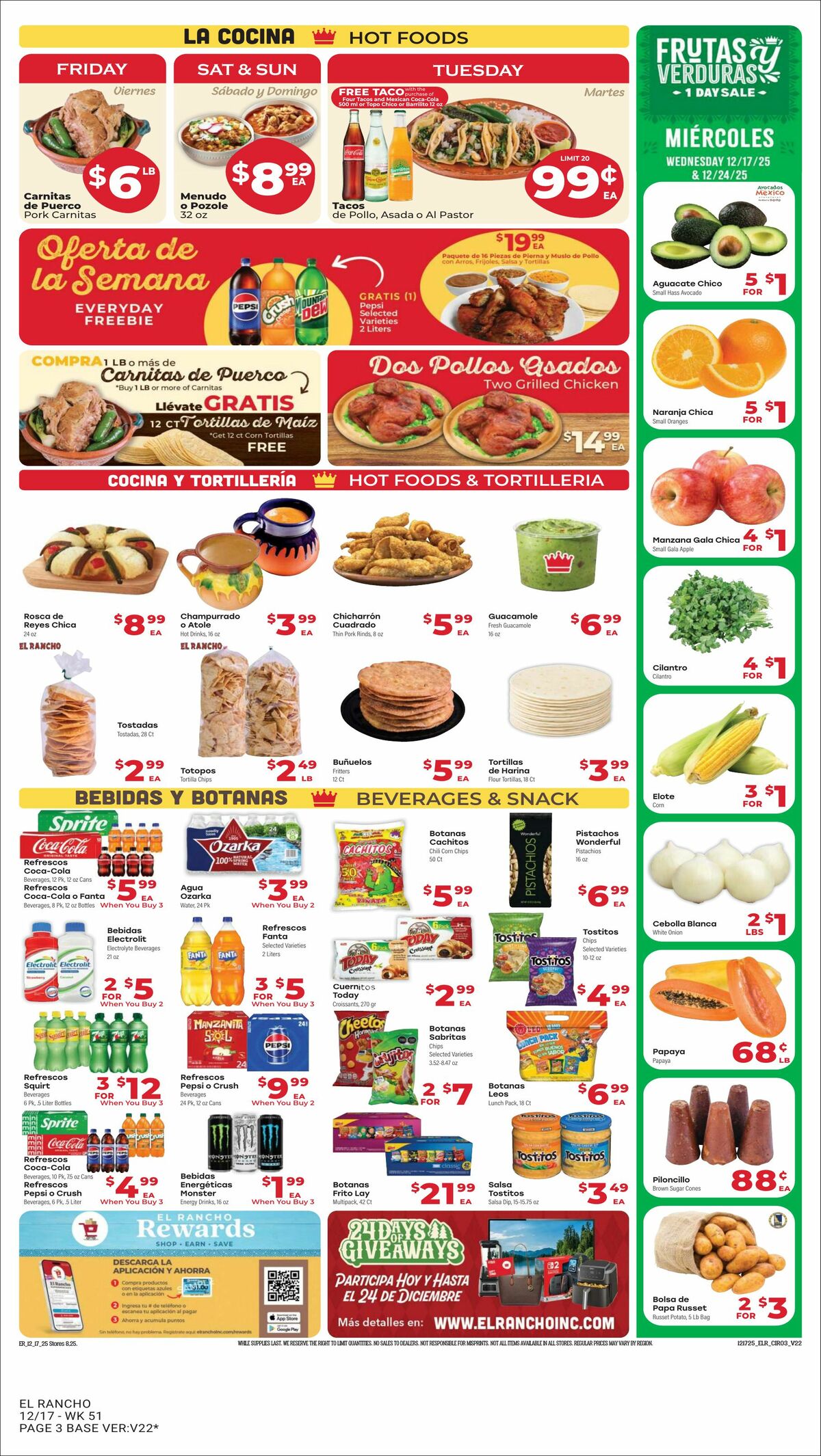 El Rancho Weekly Ad from December 17