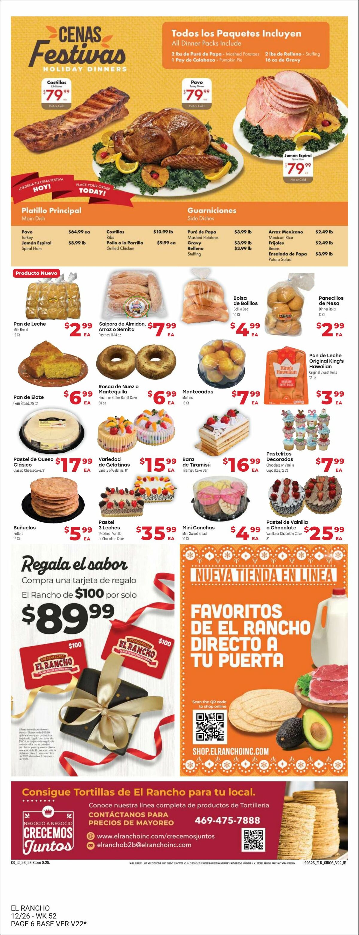 El Rancho Weekly Ad from December 26