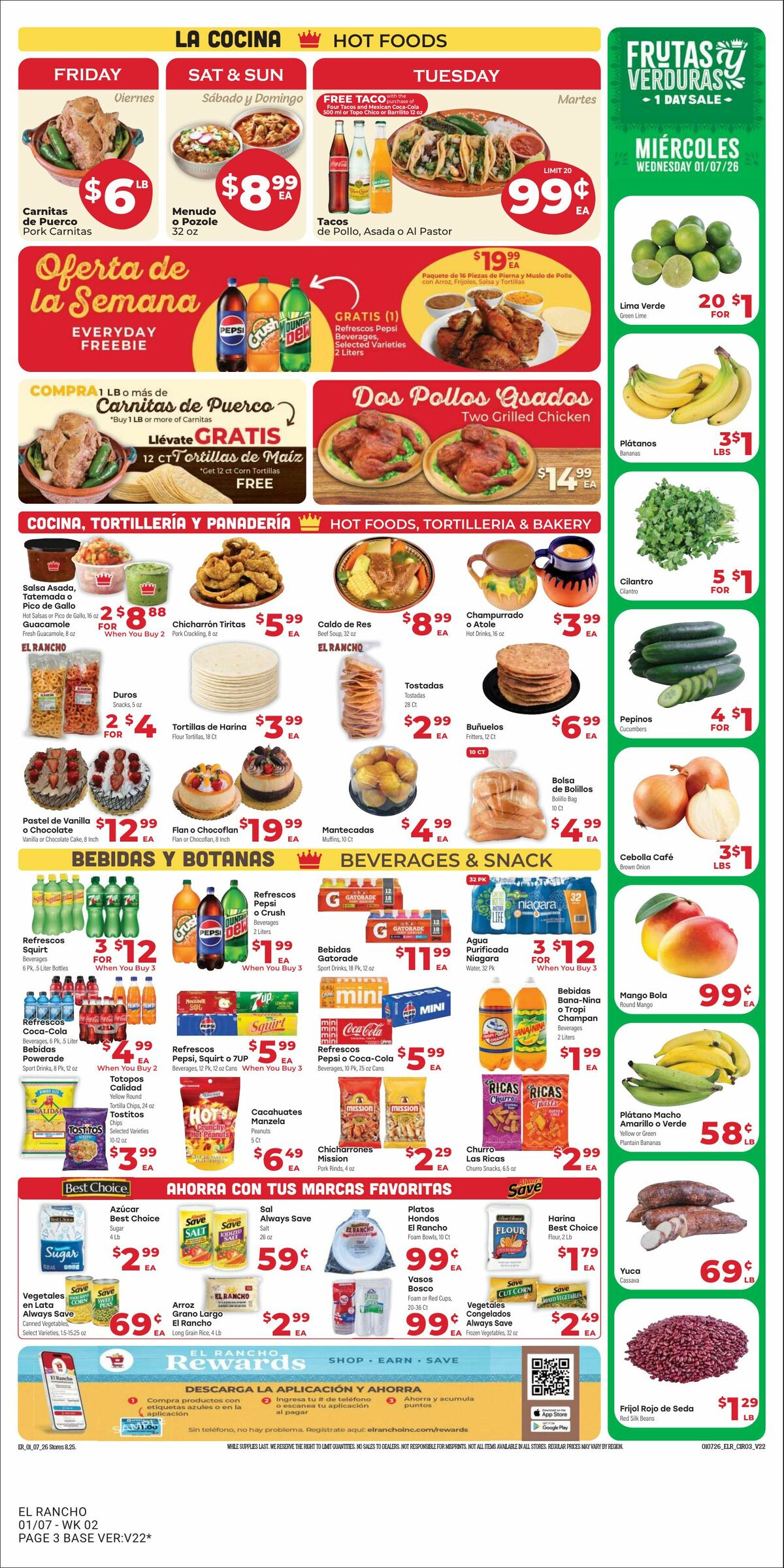 El Rancho Weekly Ad from January 7