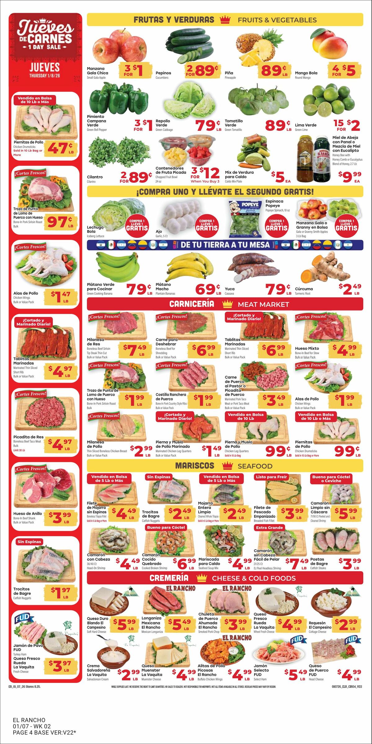 El Rancho Weekly Ad from January 7