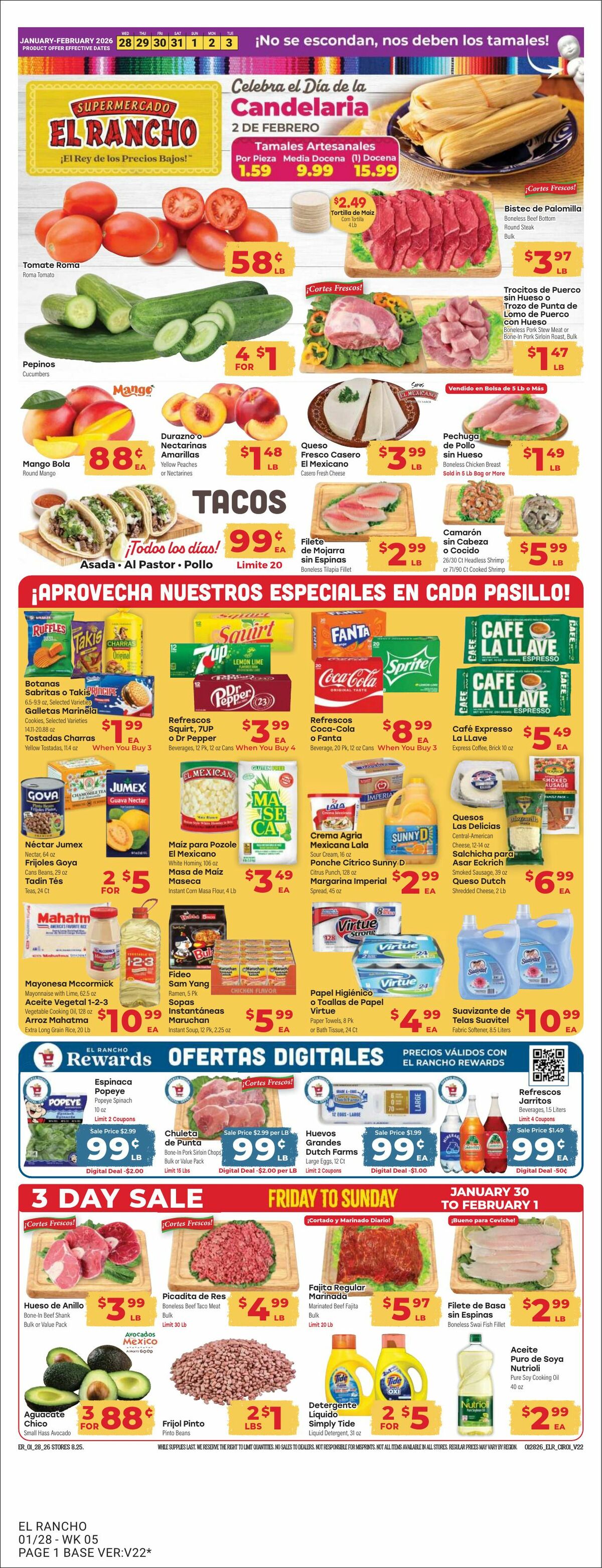 El Rancho Weekly Ad from January 28