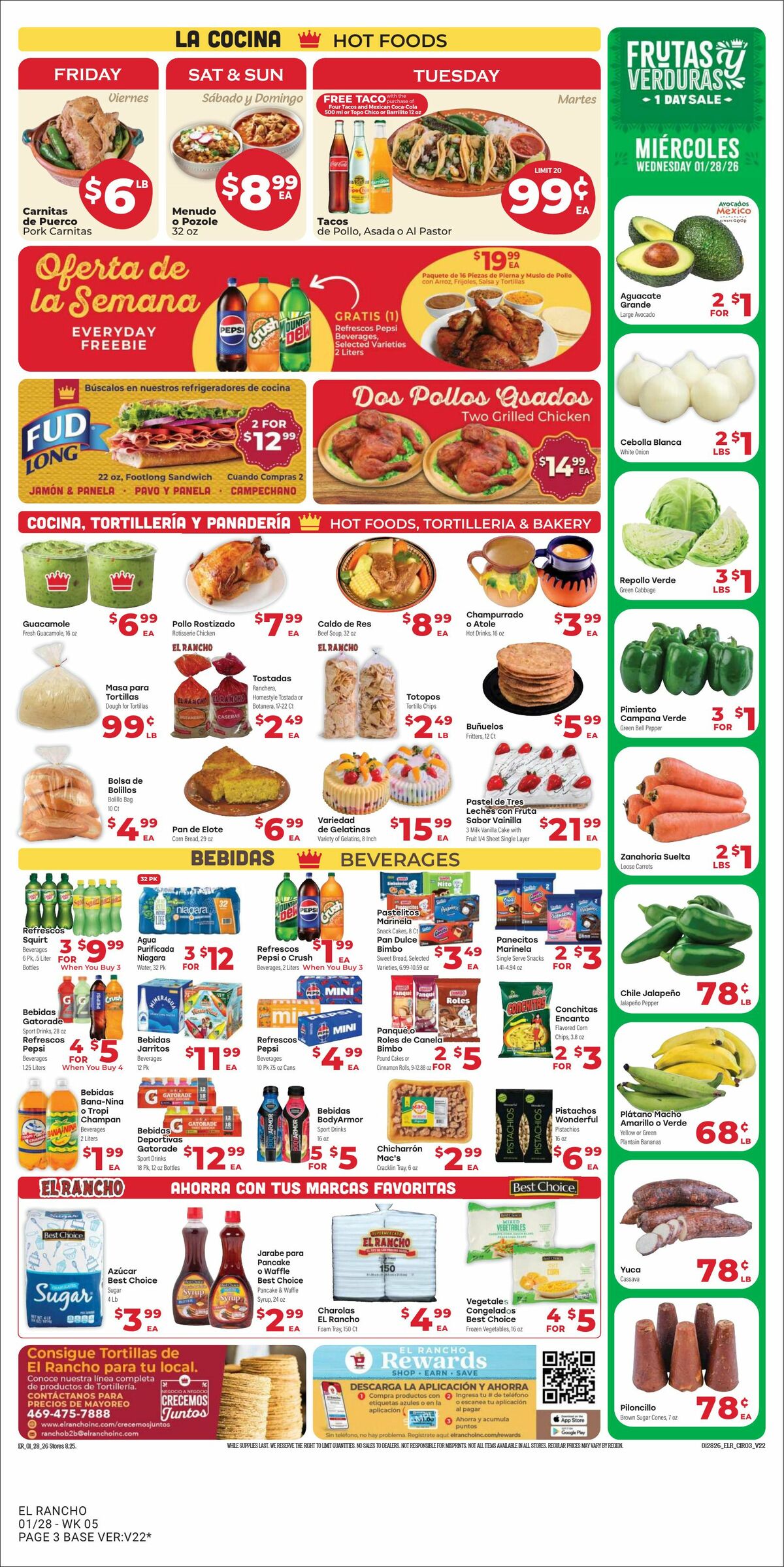 El Rancho Weekly Ad from January 28