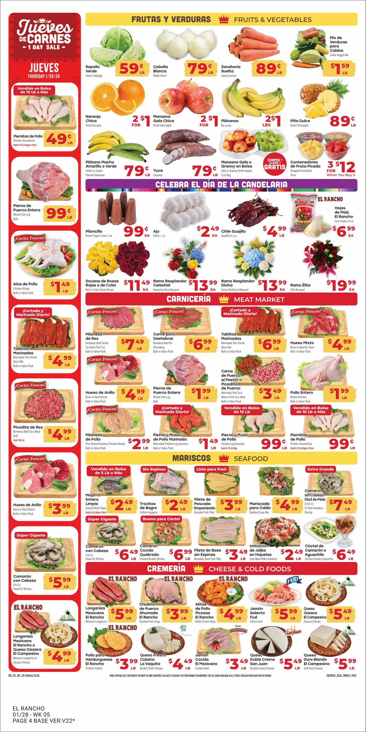 El Rancho Weekly Ad from January 28