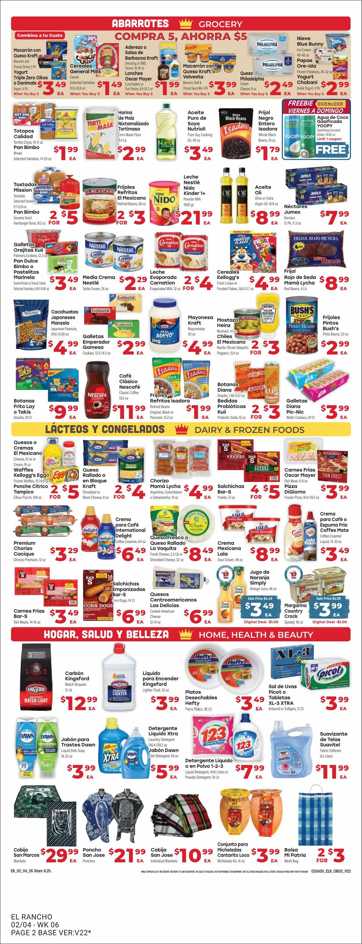 El Rancho Weekly Ad from February 4
