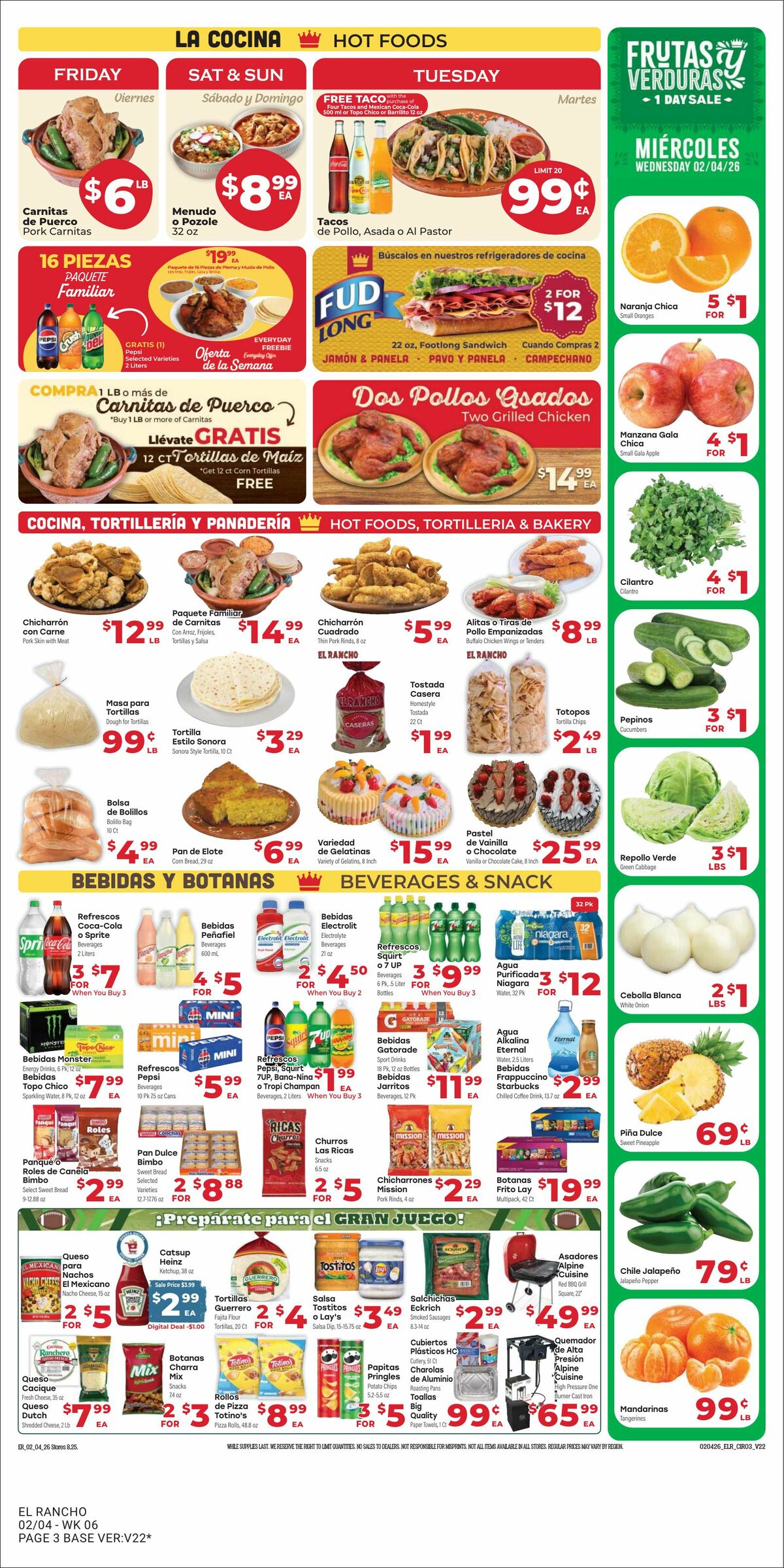 El Rancho Weekly Ad from February 4