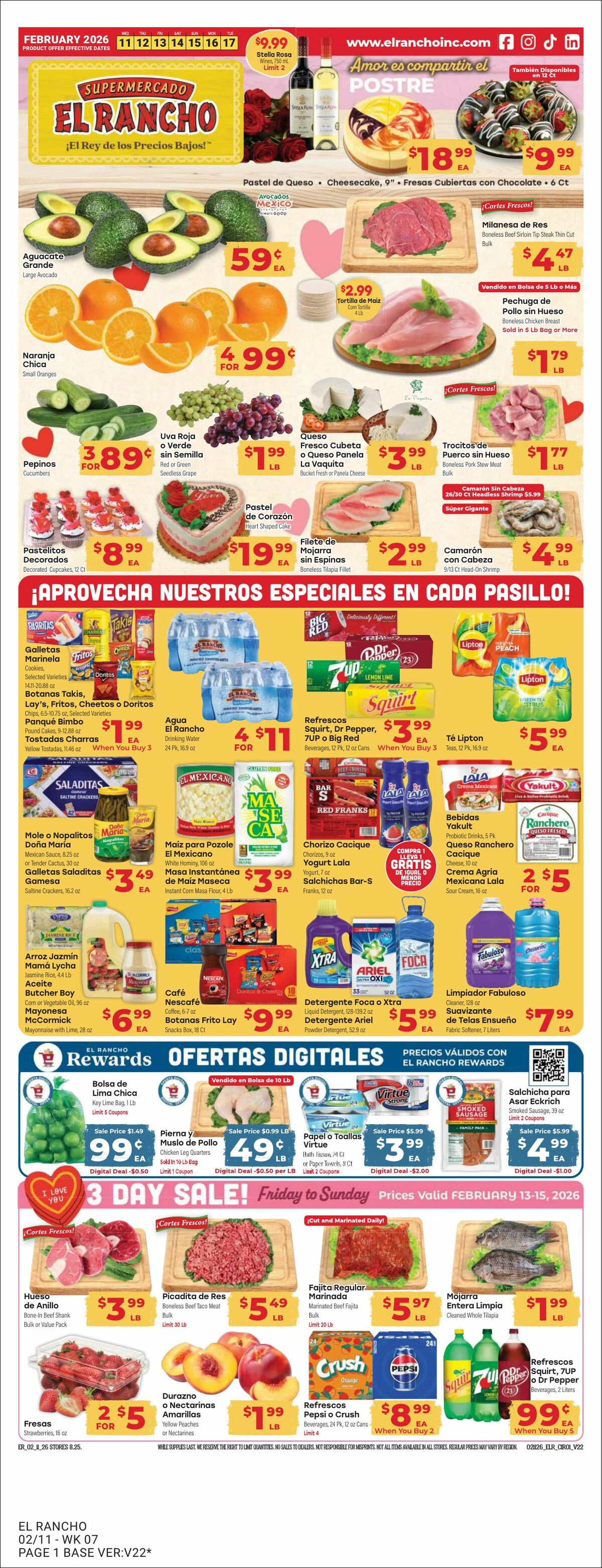El Rancho Weekly Ad from February 11