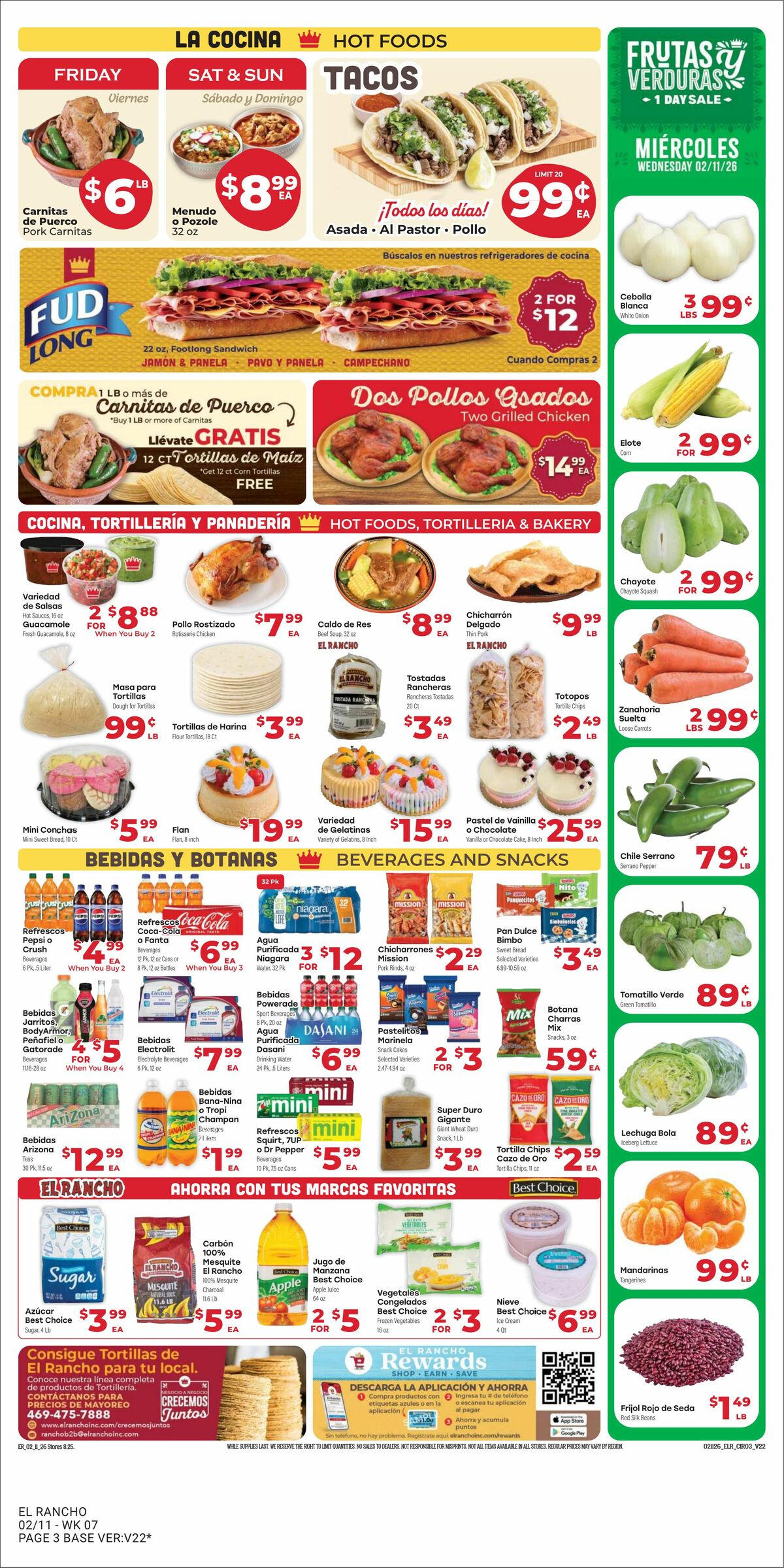 El Rancho Weekly Ad from February 11