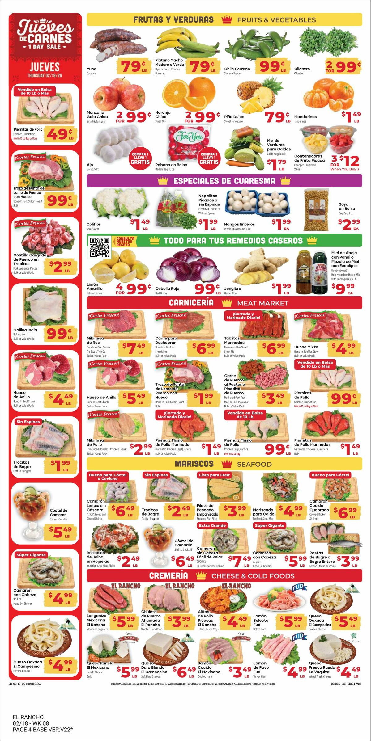 El Rancho Weekly Ad from February 18