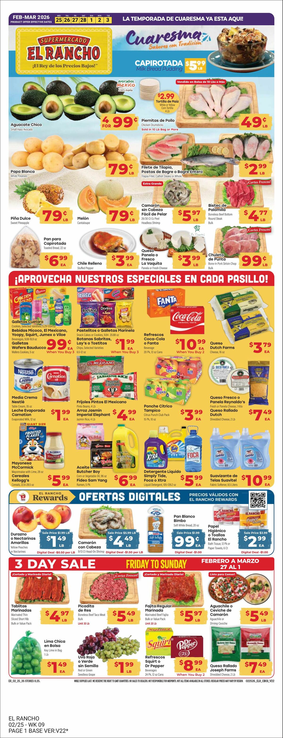 El Rancho Weekly Ad from February 25