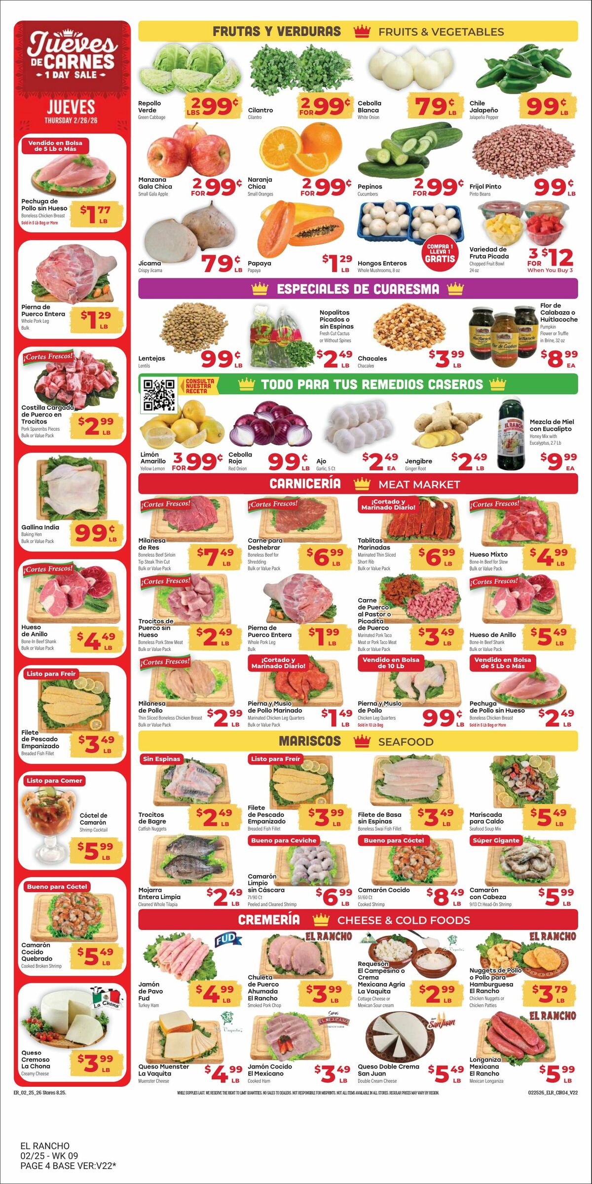 El Rancho Weekly Ad from February 25