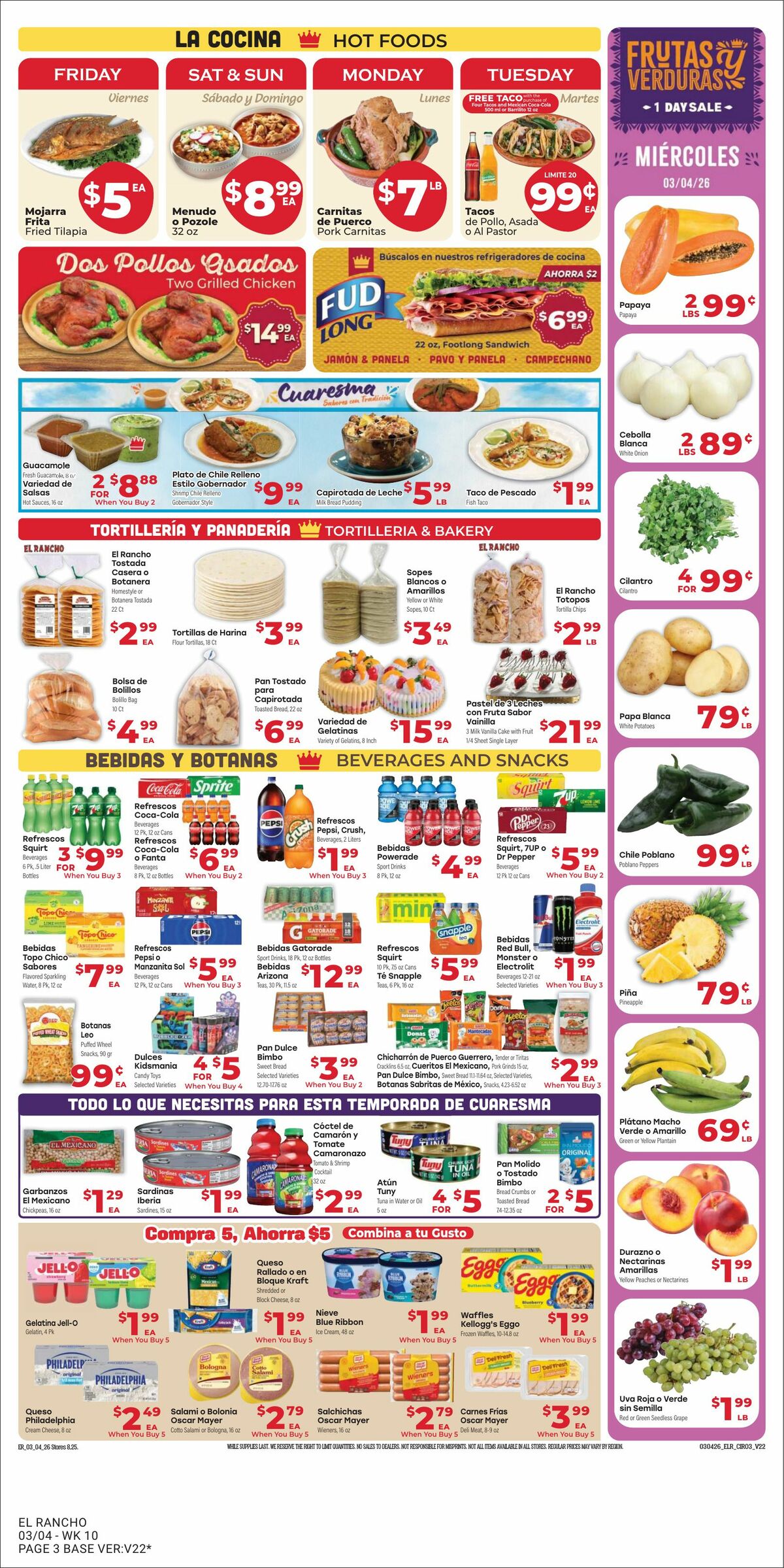 El Rancho Weekly Ad from March 4