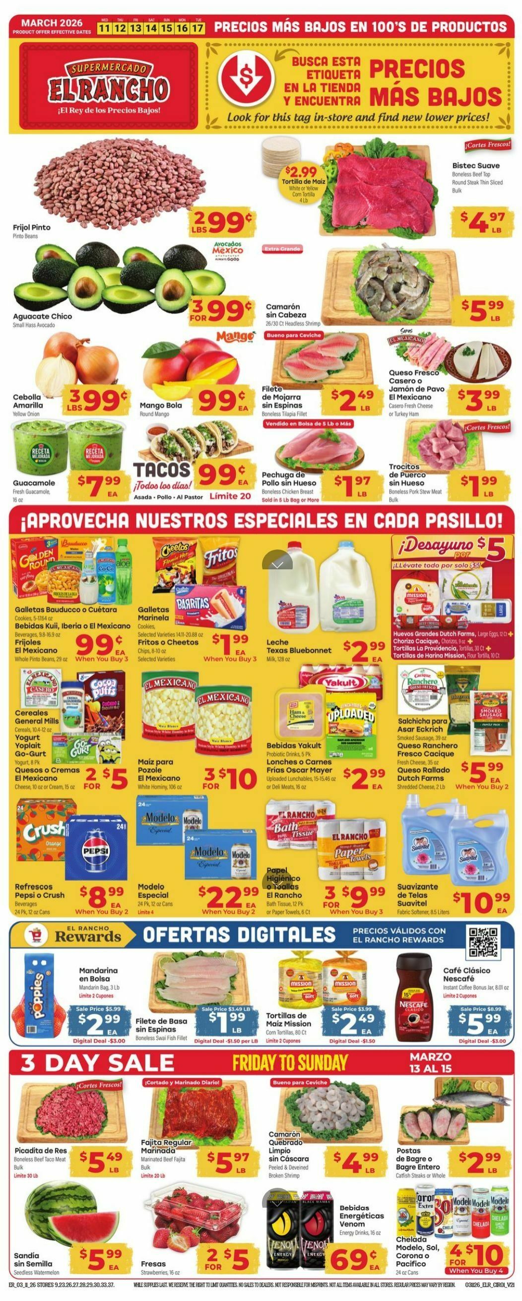 El Rancho Weekly Ad from March 11