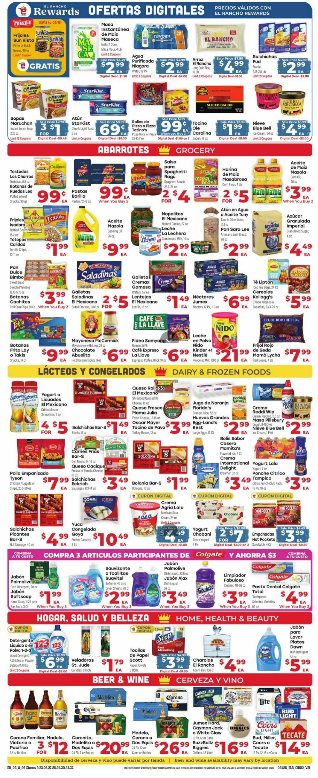 El Rancho Weekly Ad from March 11