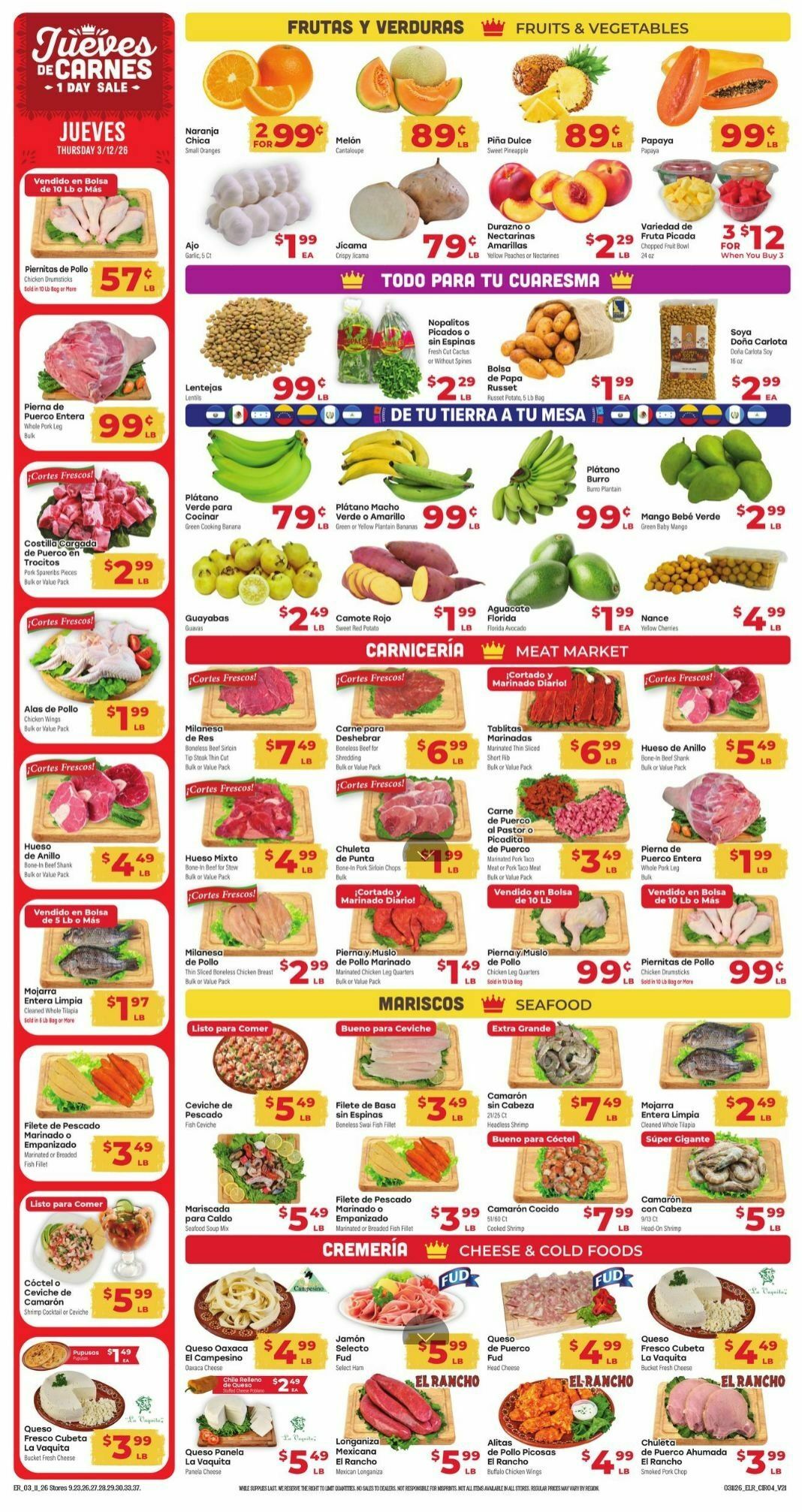 El Rancho Weekly Ad from March 11