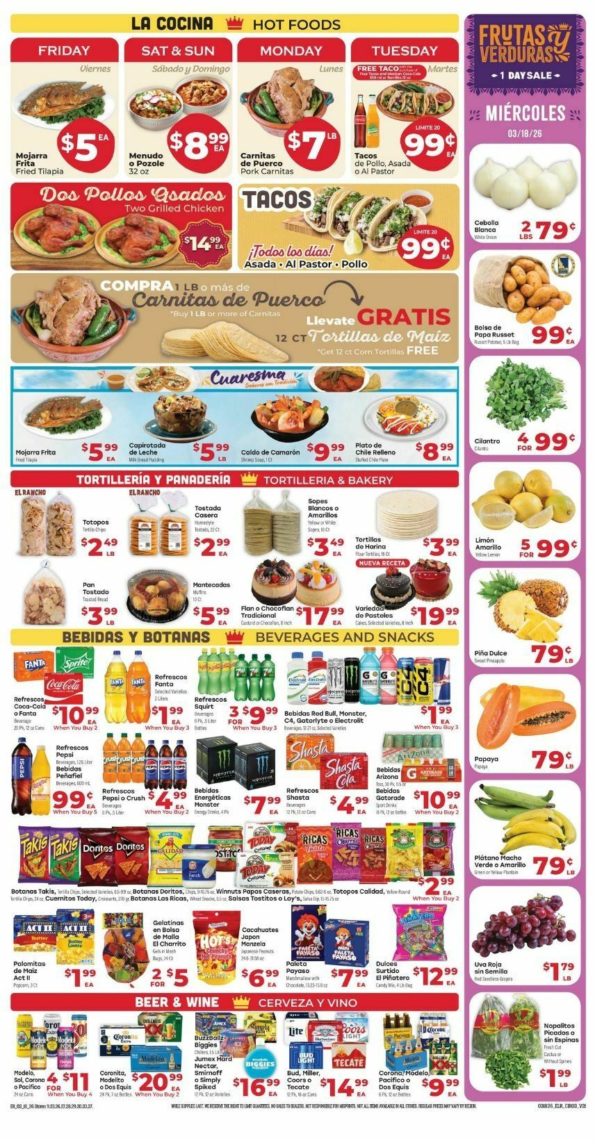 El Rancho Weekly Ad from March 18