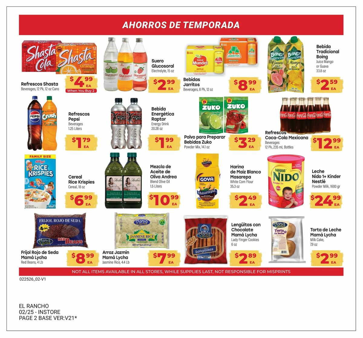 El Rancho Monthly Savings Guide Weekly Ad from March 3