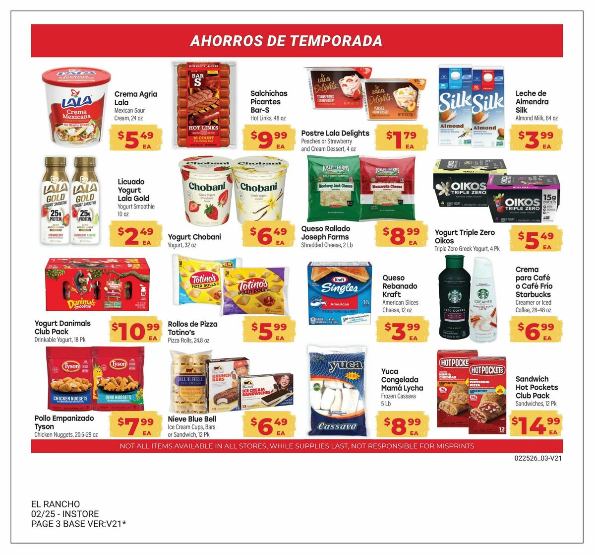 El Rancho Monthly Savings Guide Weekly Ad from March 3