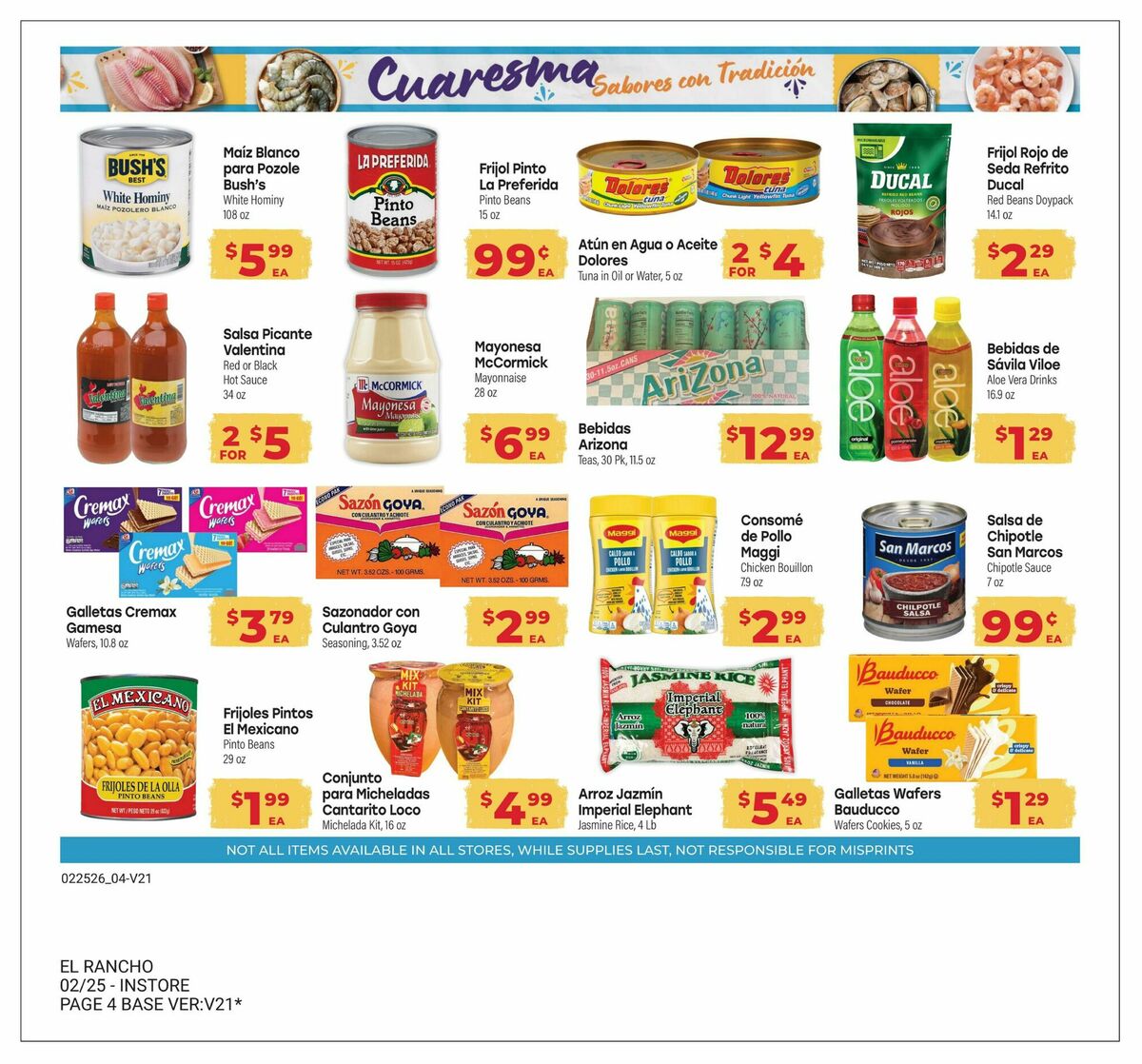 El Rancho Monthly Savings Guide Weekly Ad from March 3