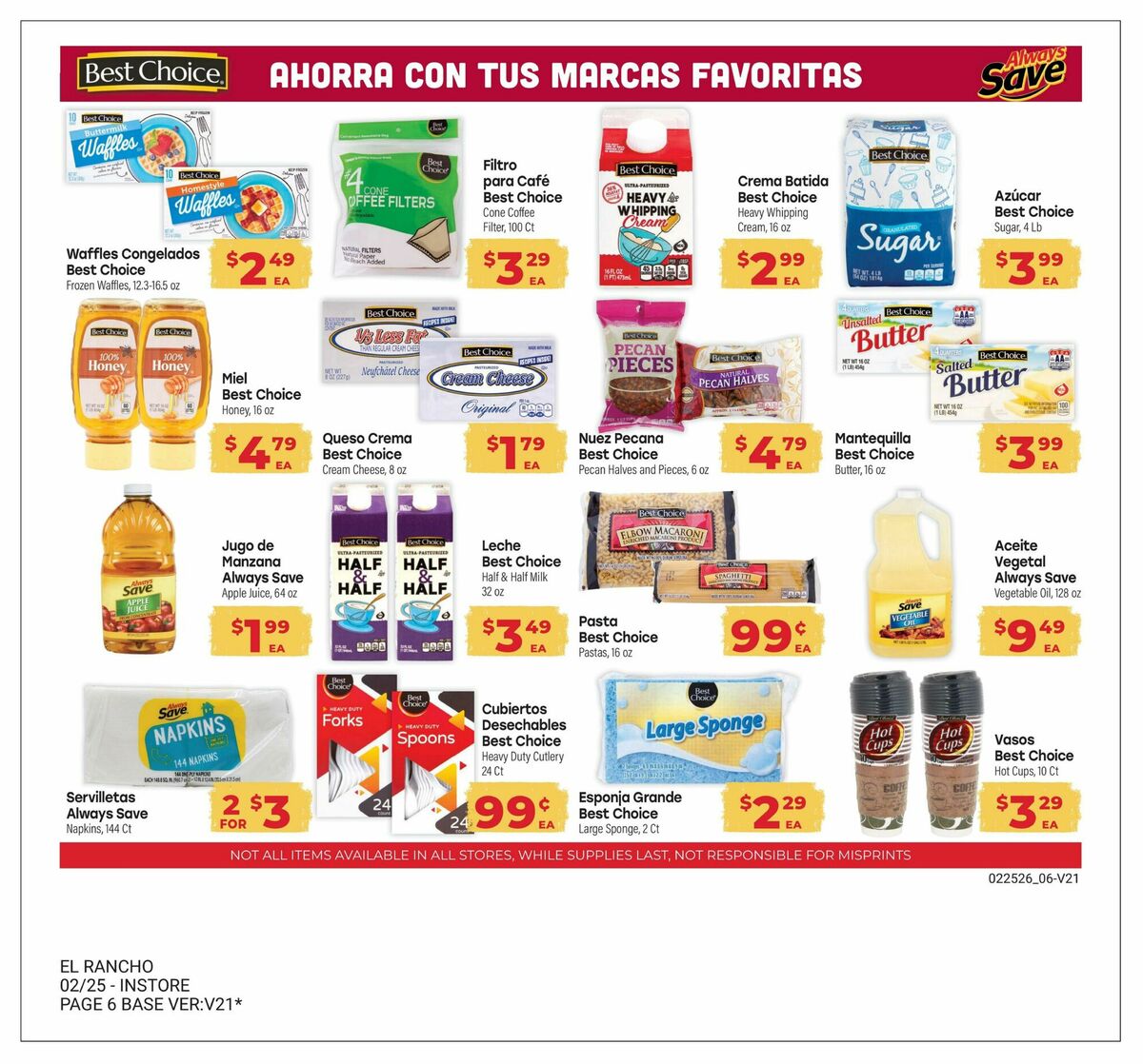 El Rancho Monthly Savings Guide Weekly Ad from March 3