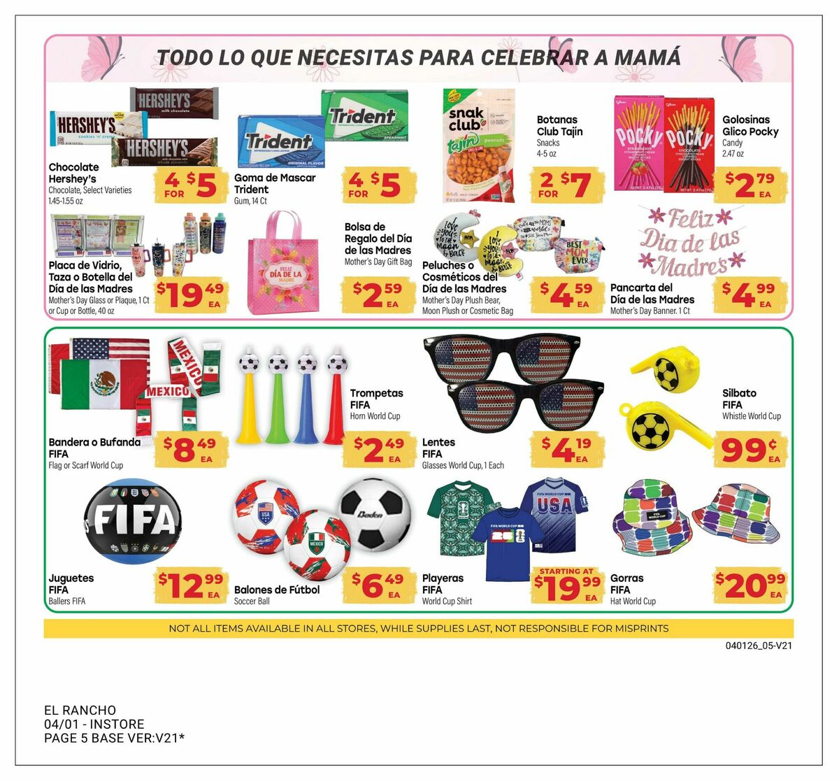 El Rancho Monthly Savings Guide Weekly Ad from April 1