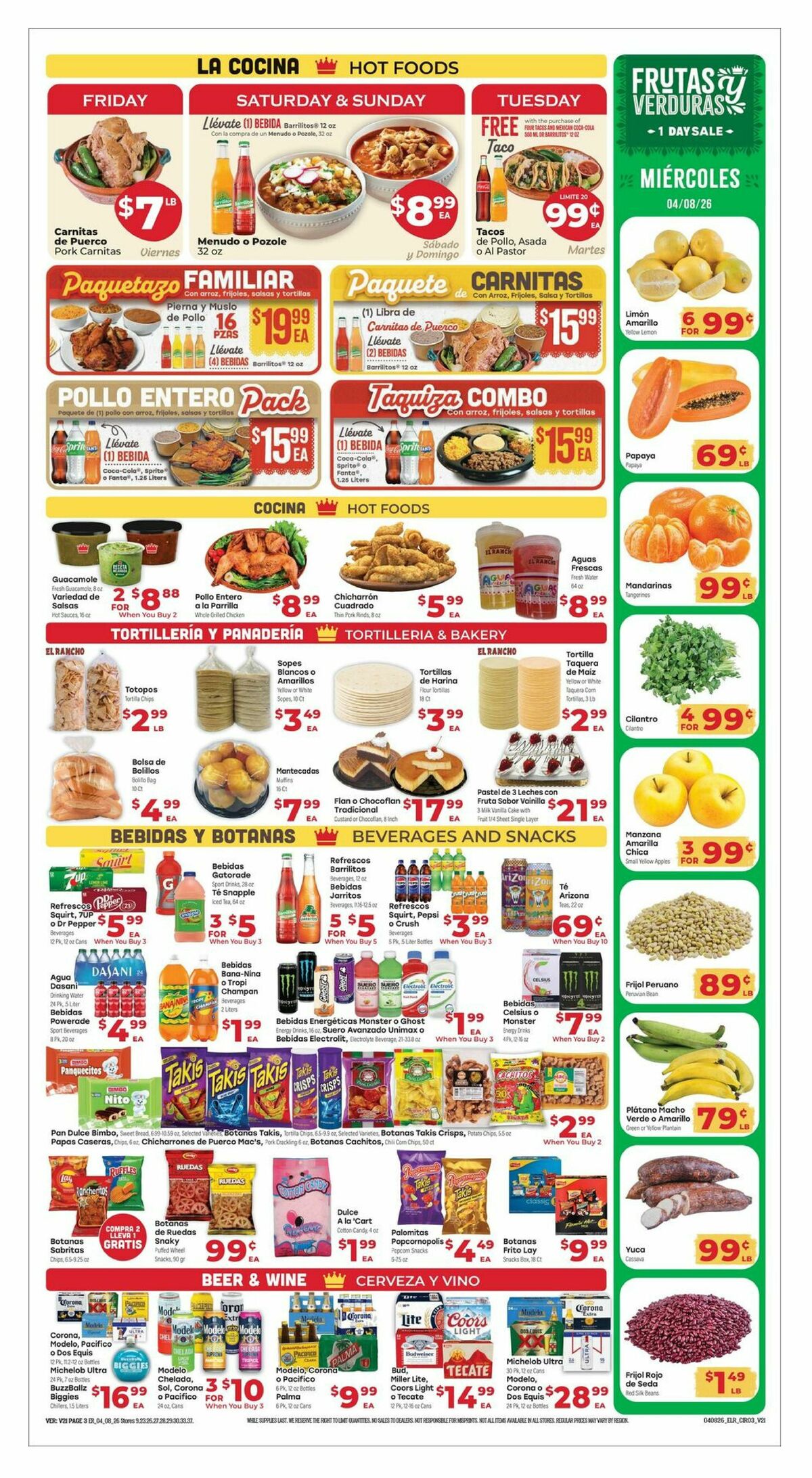El Rancho Weekly Ad from April 8