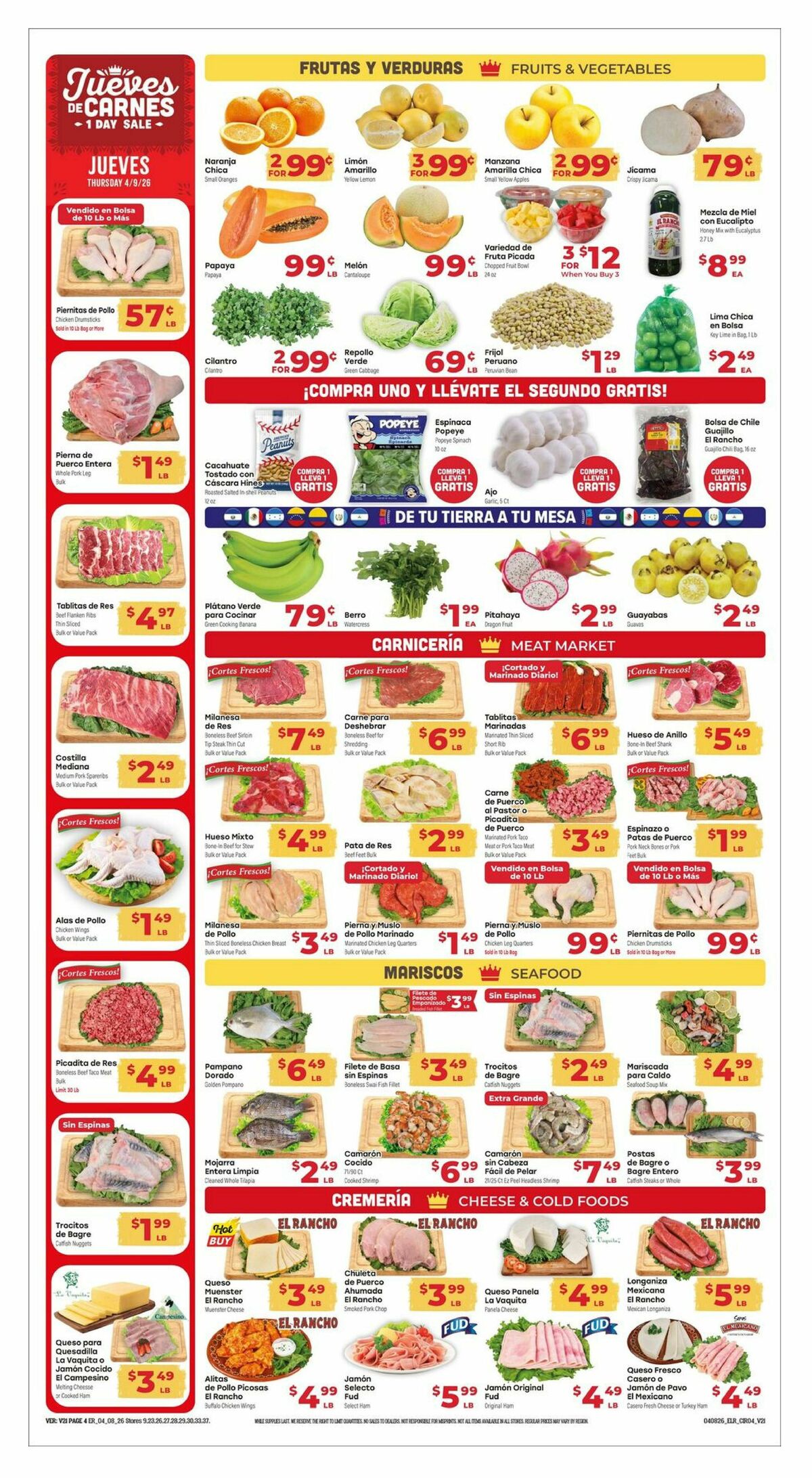 El Rancho Weekly Ad from April 8