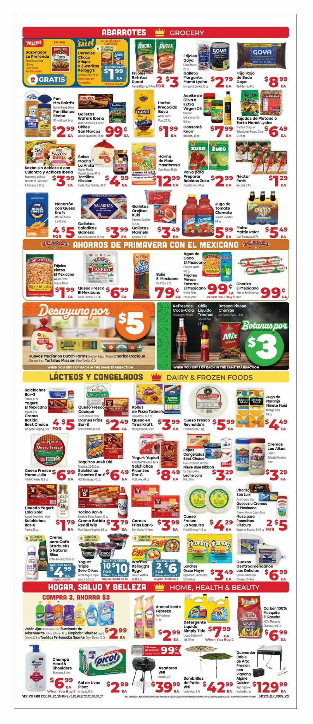 El Rancho Weekly Ad from April 22