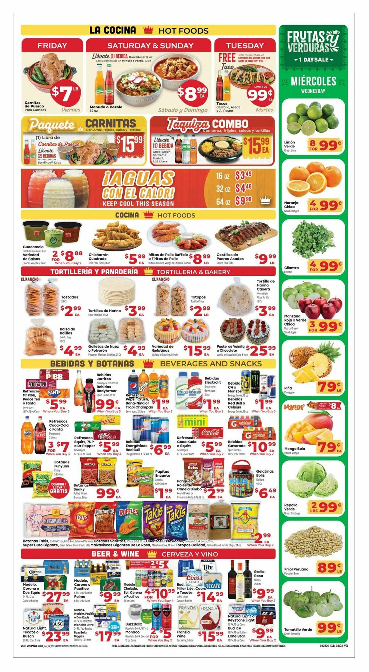 El Rancho Weekly Ad from April 22