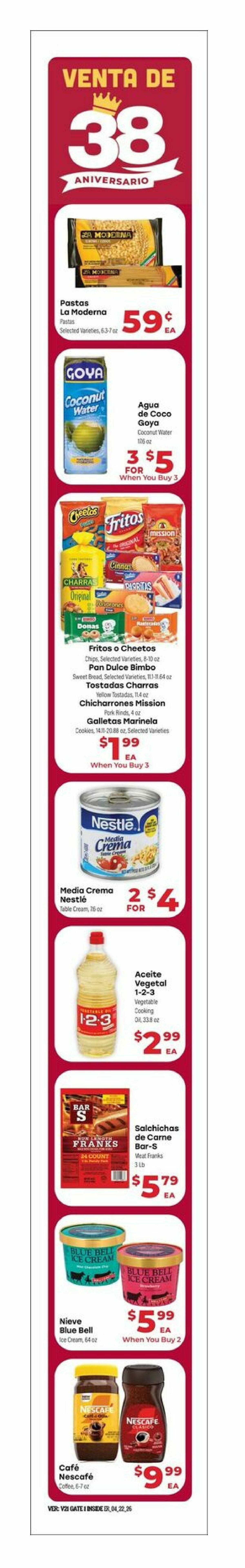 El Rancho Weekly Ad from April 22