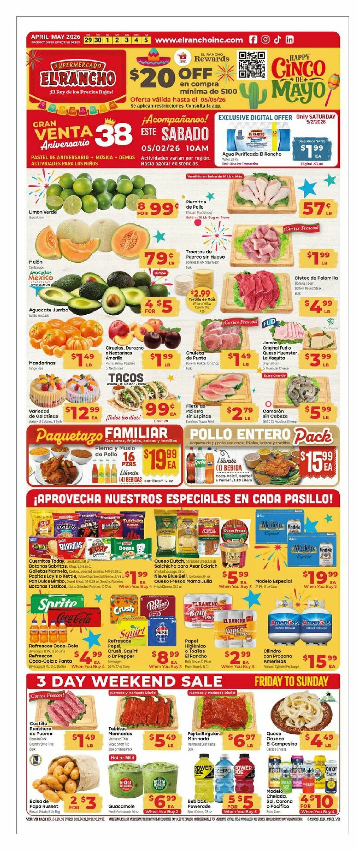 El Rancho Weekly Ad from April 29