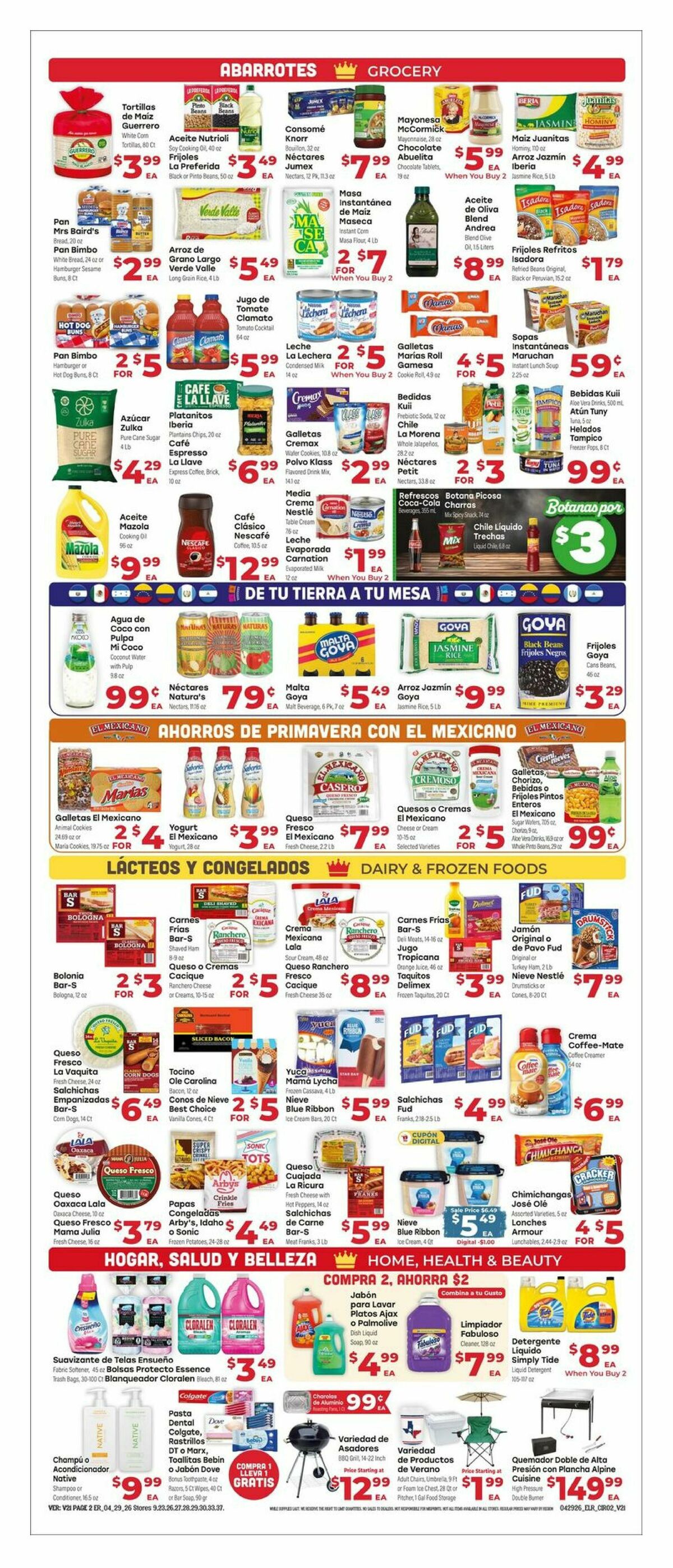 El Rancho Weekly Ad from April 29