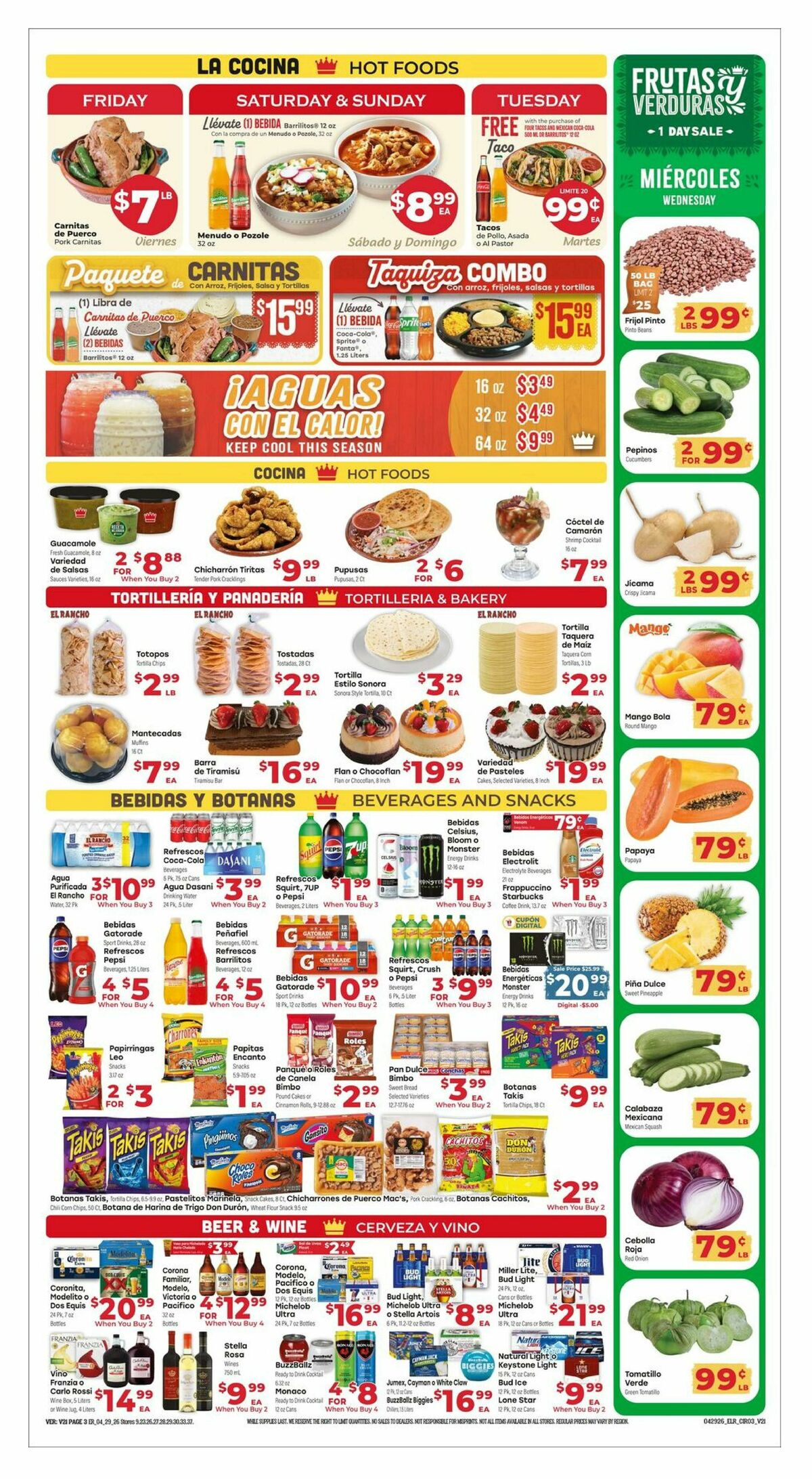 El Rancho Weekly Ad from April 29
