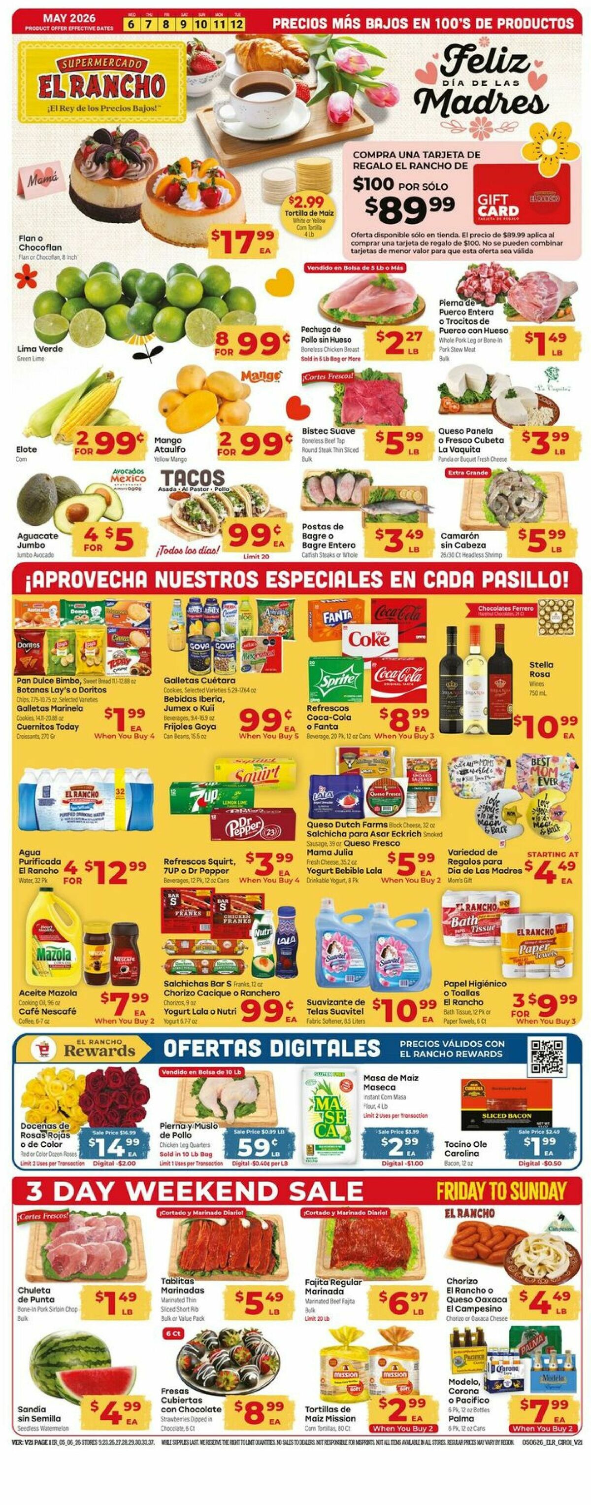 El Rancho Weekly Ad from May 6