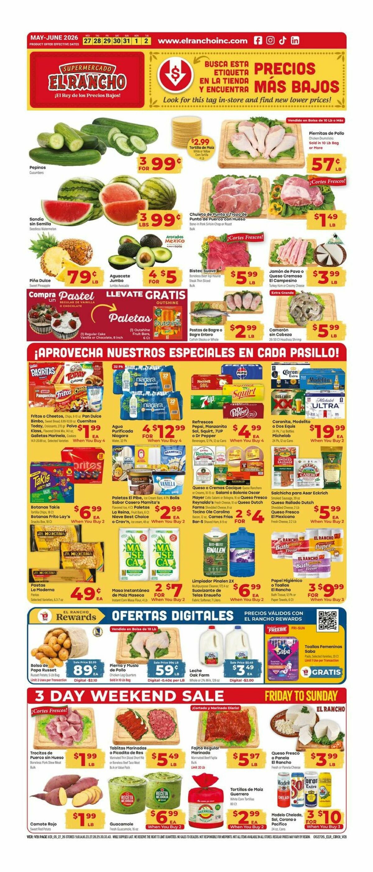 El Rancho Weekly Ad from May 27