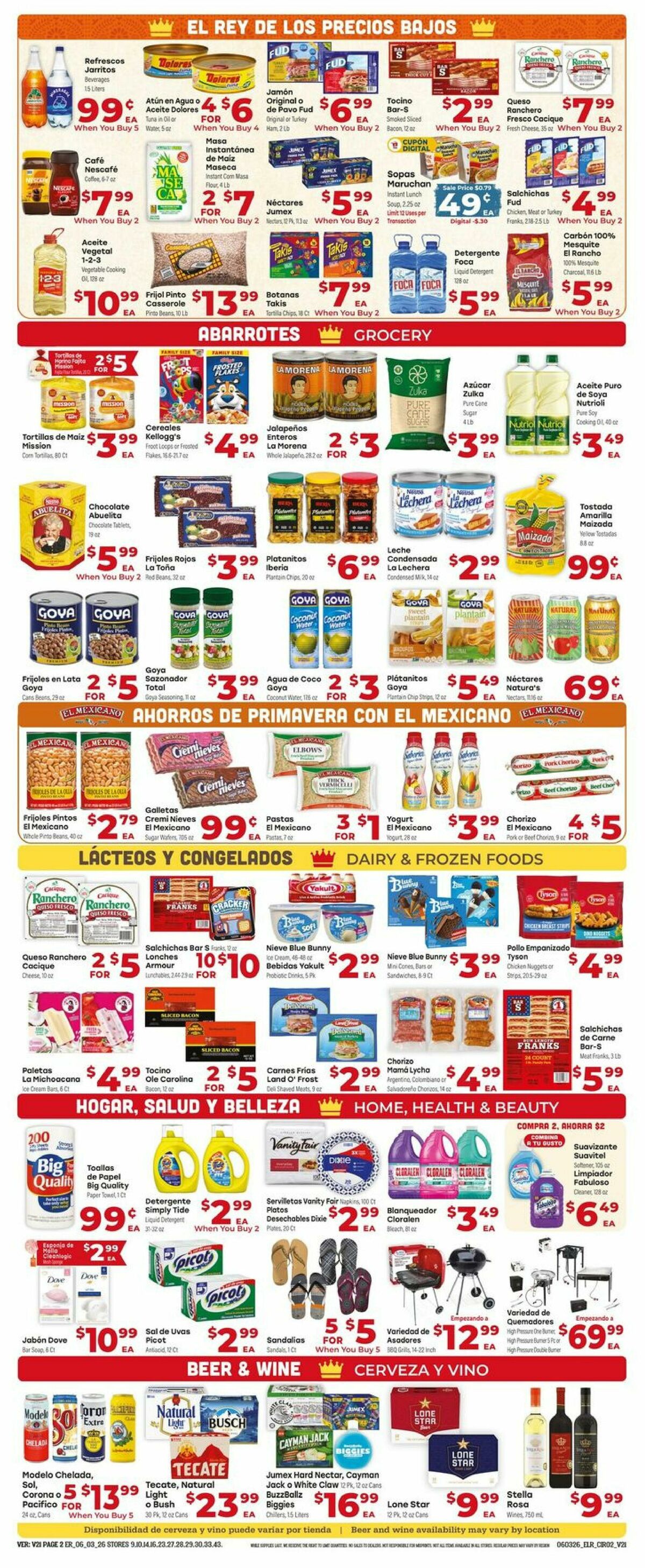 El Rancho Weekly Ad from June 3