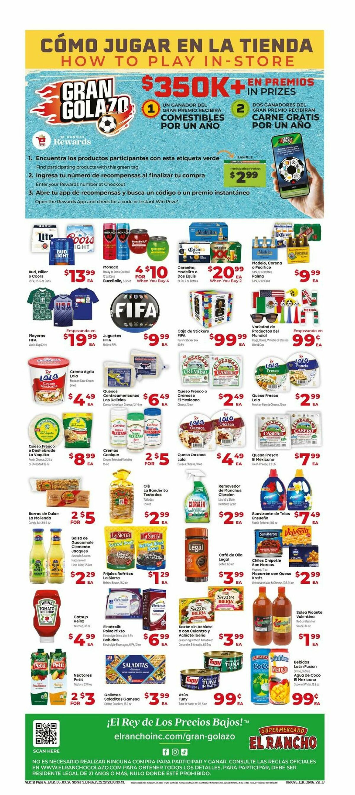 El Rancho Weekly Ad from June 3