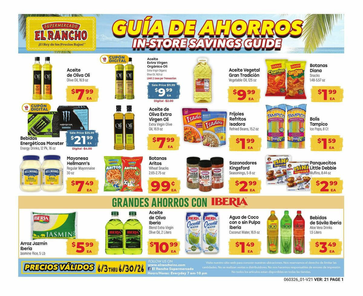 El Rancho Weekly Ad from June 3