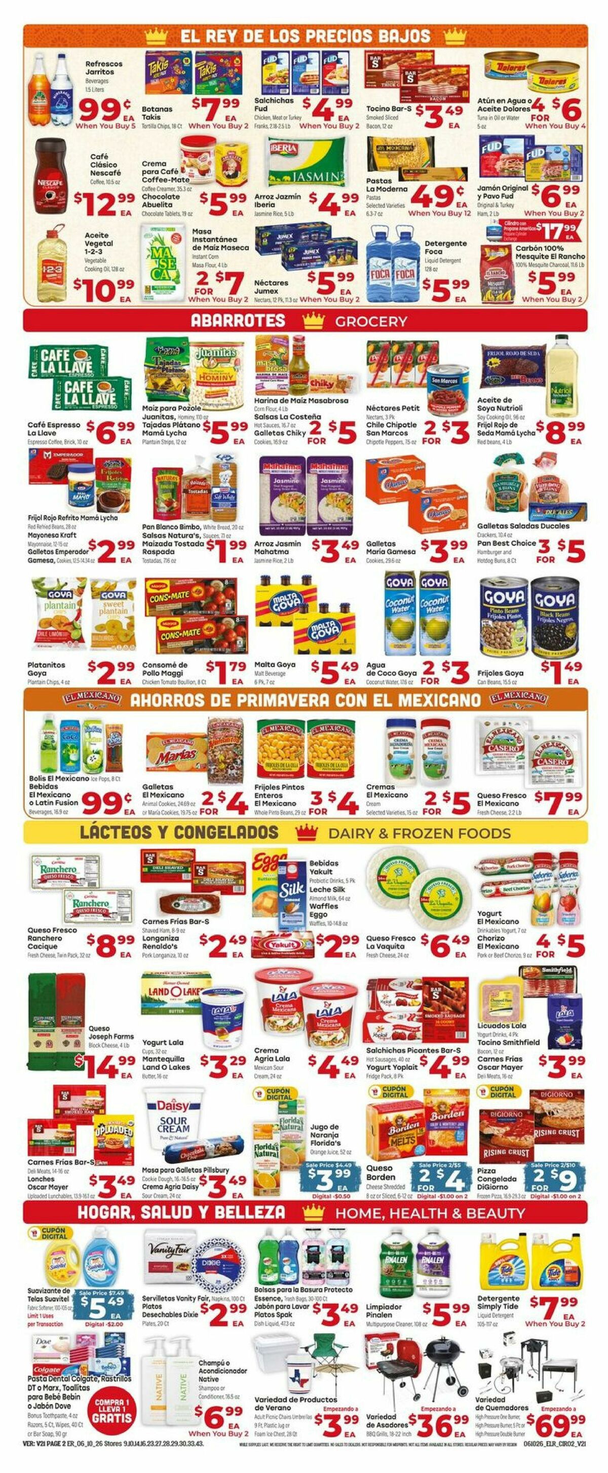 El Rancho Weekly Ad from June 10