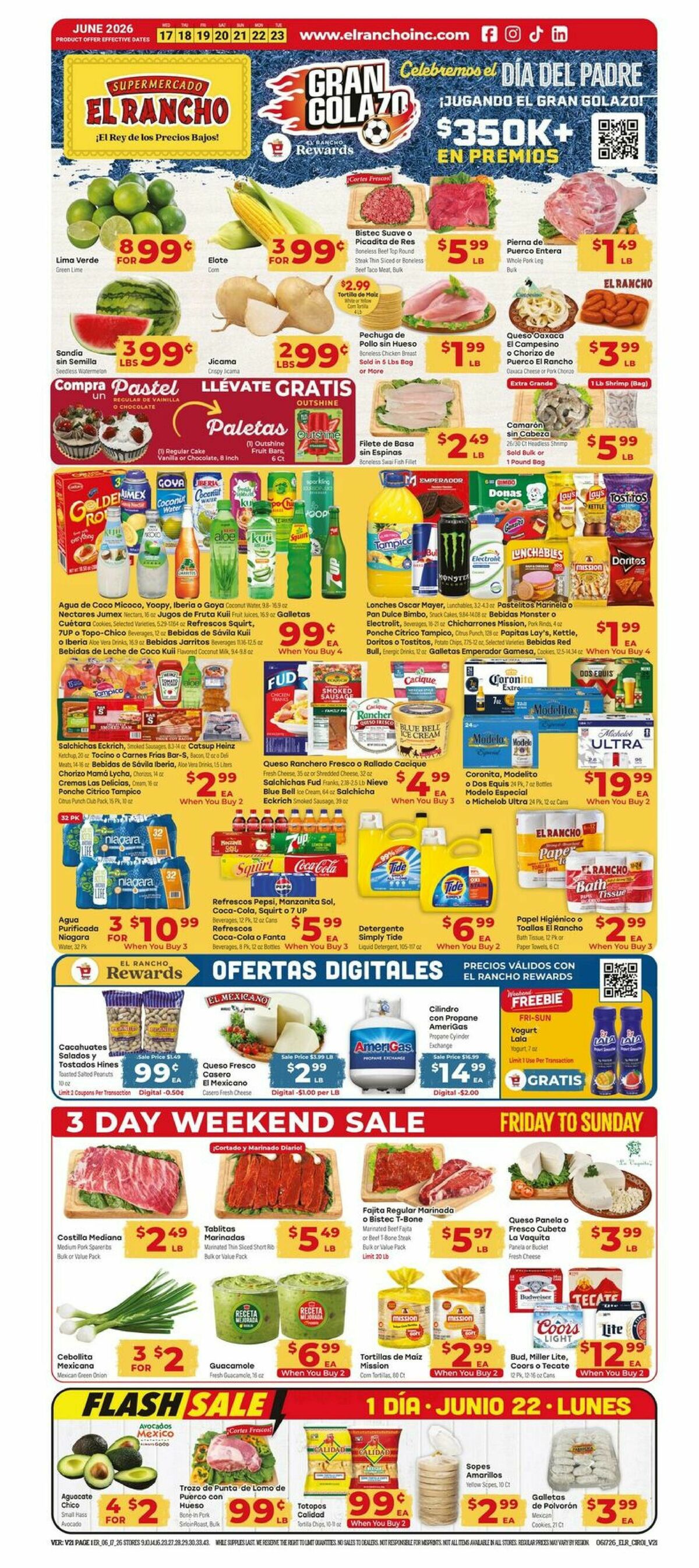 El Rancho Weekly Ad from June 17
