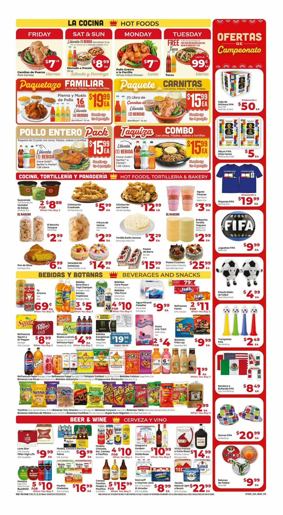 El Rancho Weekly Ad from July 1
