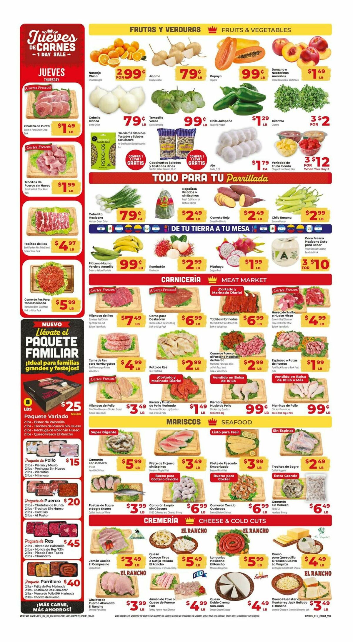El Rancho Weekly Ad from July 1
