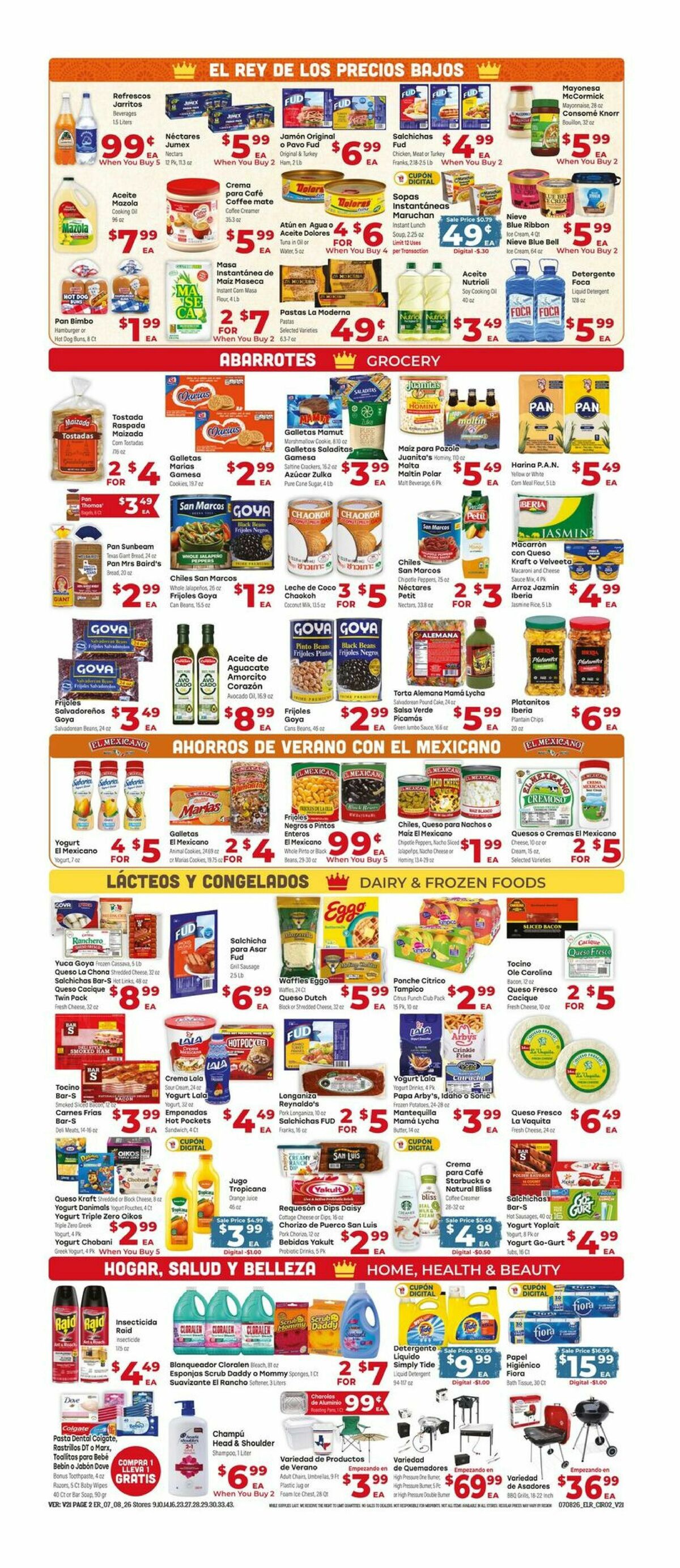 El Rancho Weekly Ad from July 8