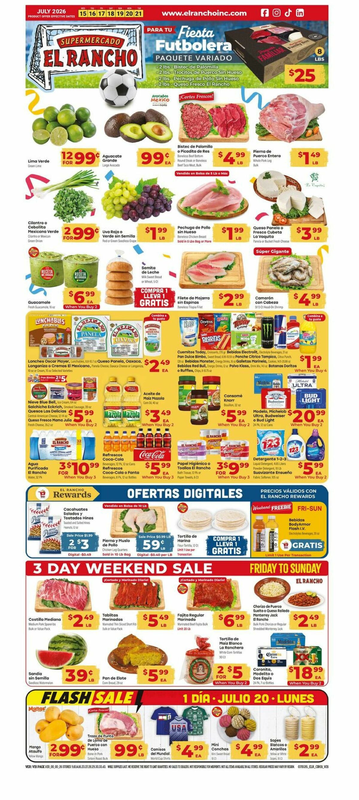 El Rancho Weekly Ad from July 15