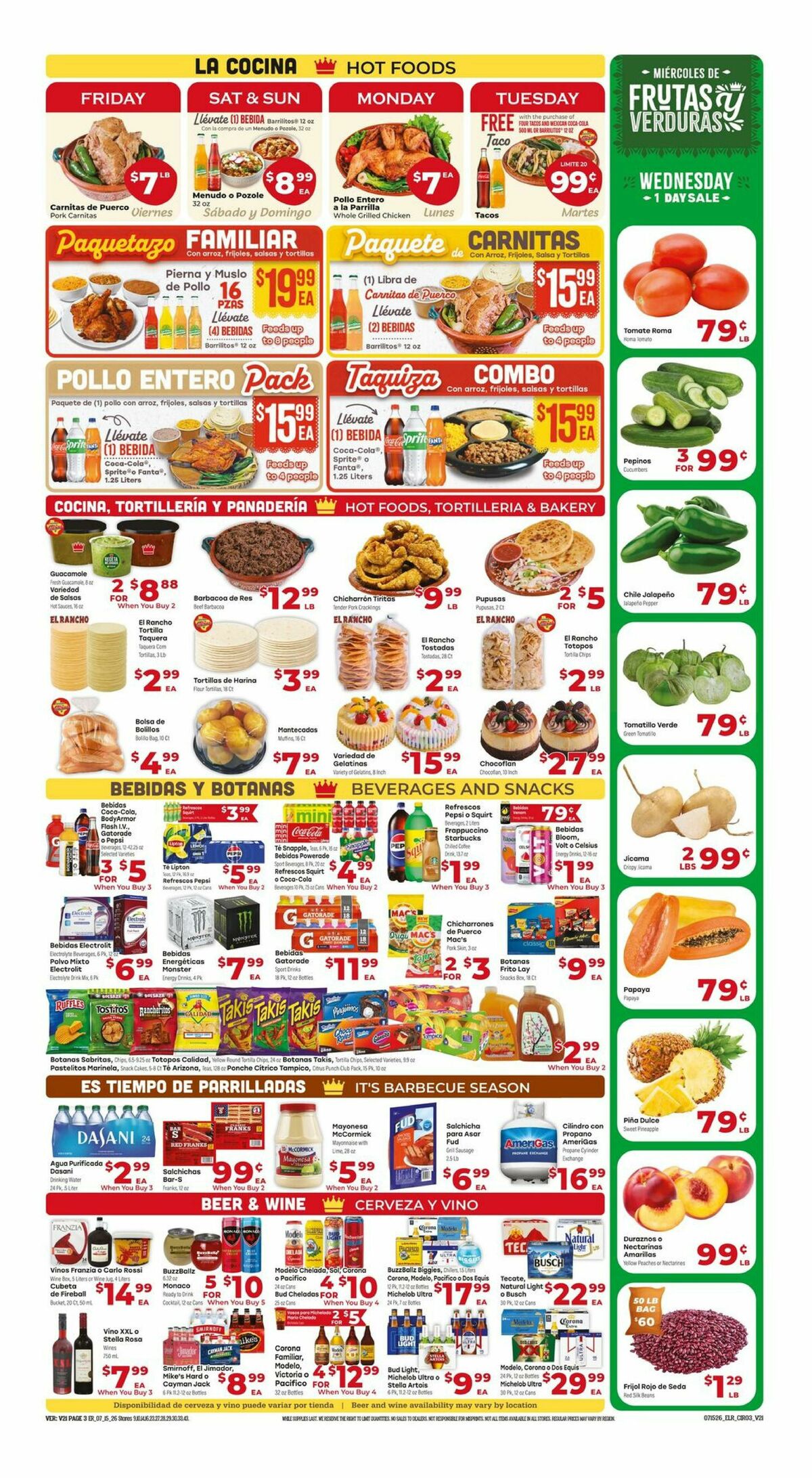 El Rancho Weekly Ad from July 15