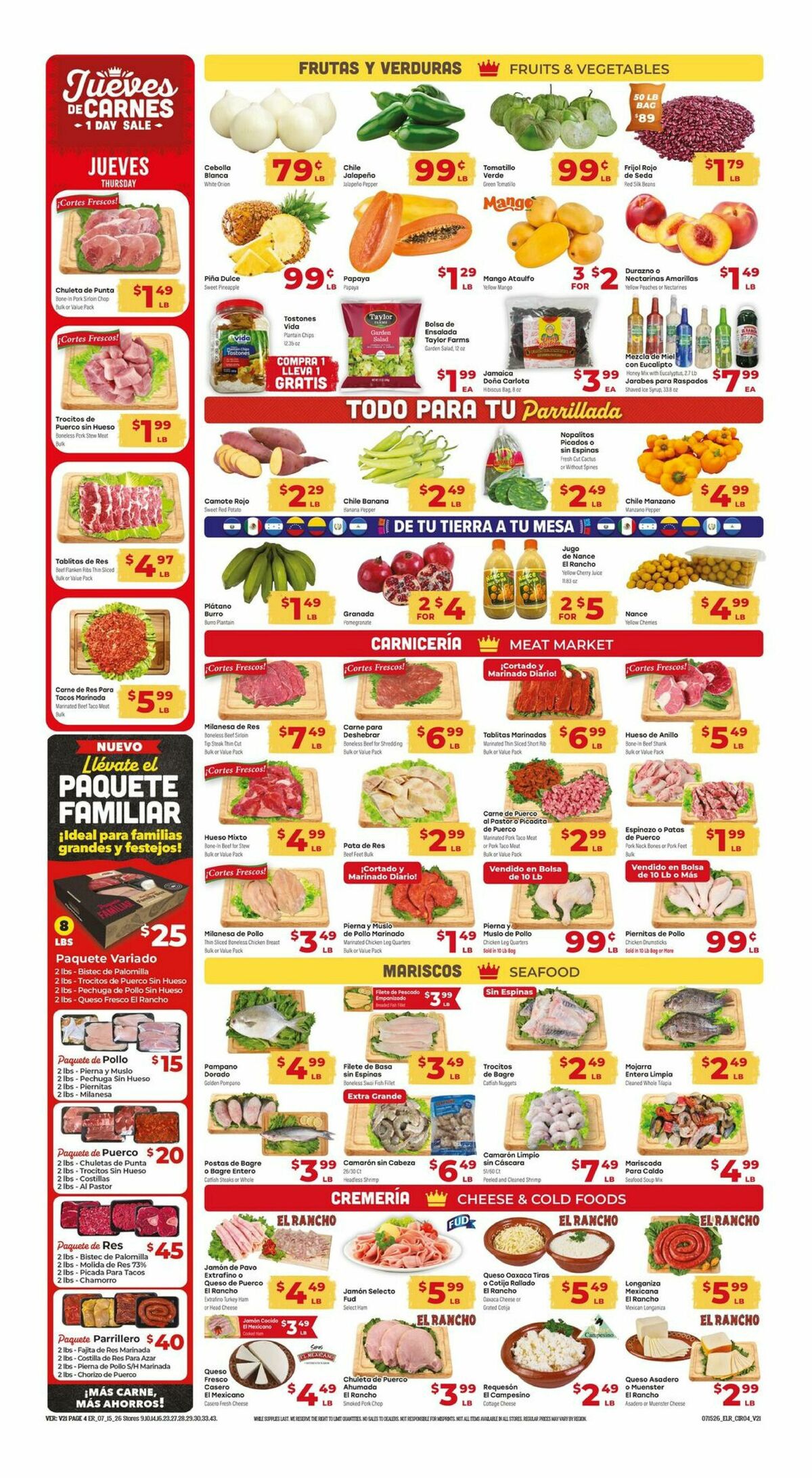 El Rancho Weekly Ad from July 15