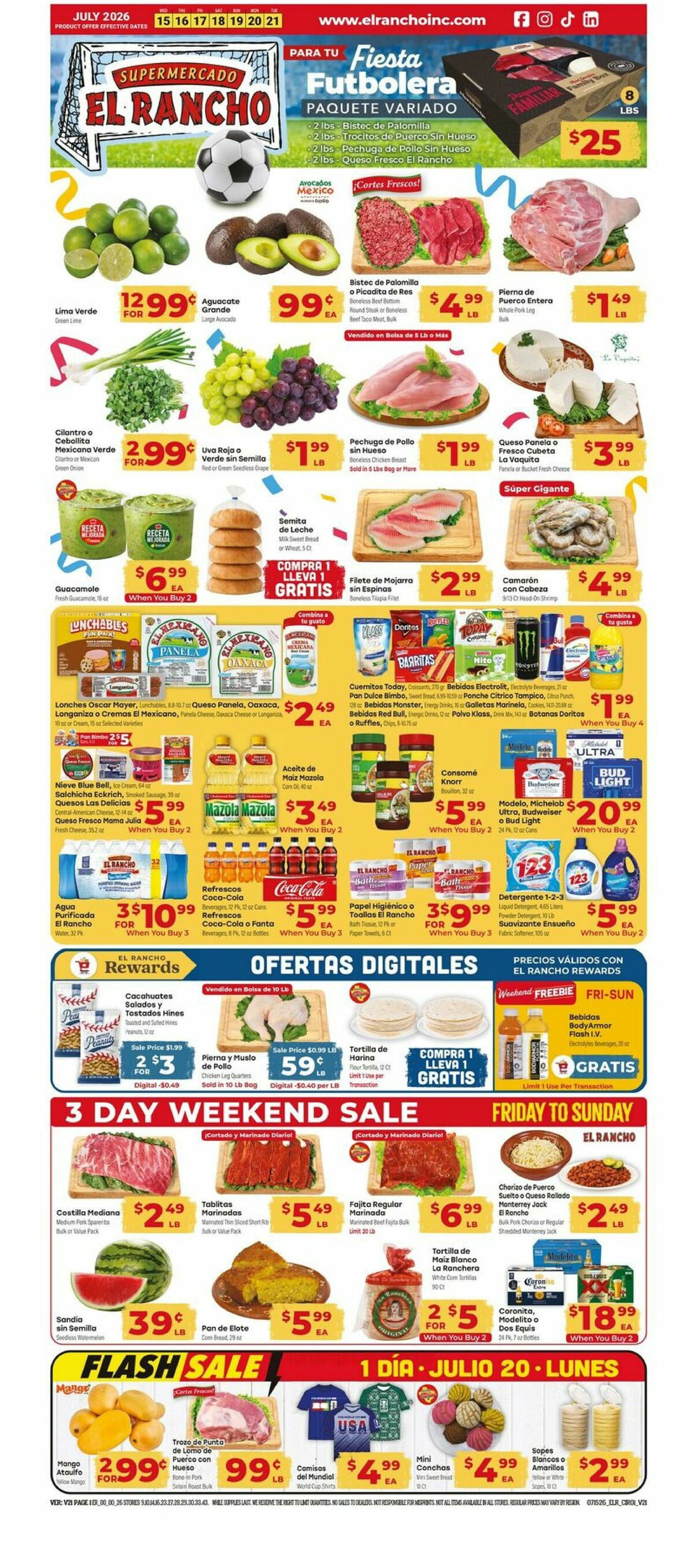 El Rancho Weekly Ad from July 15