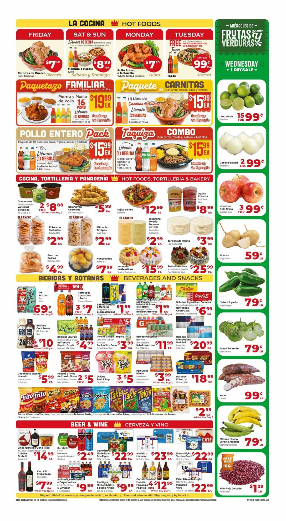 El Rancho Weekly Ad from July 29