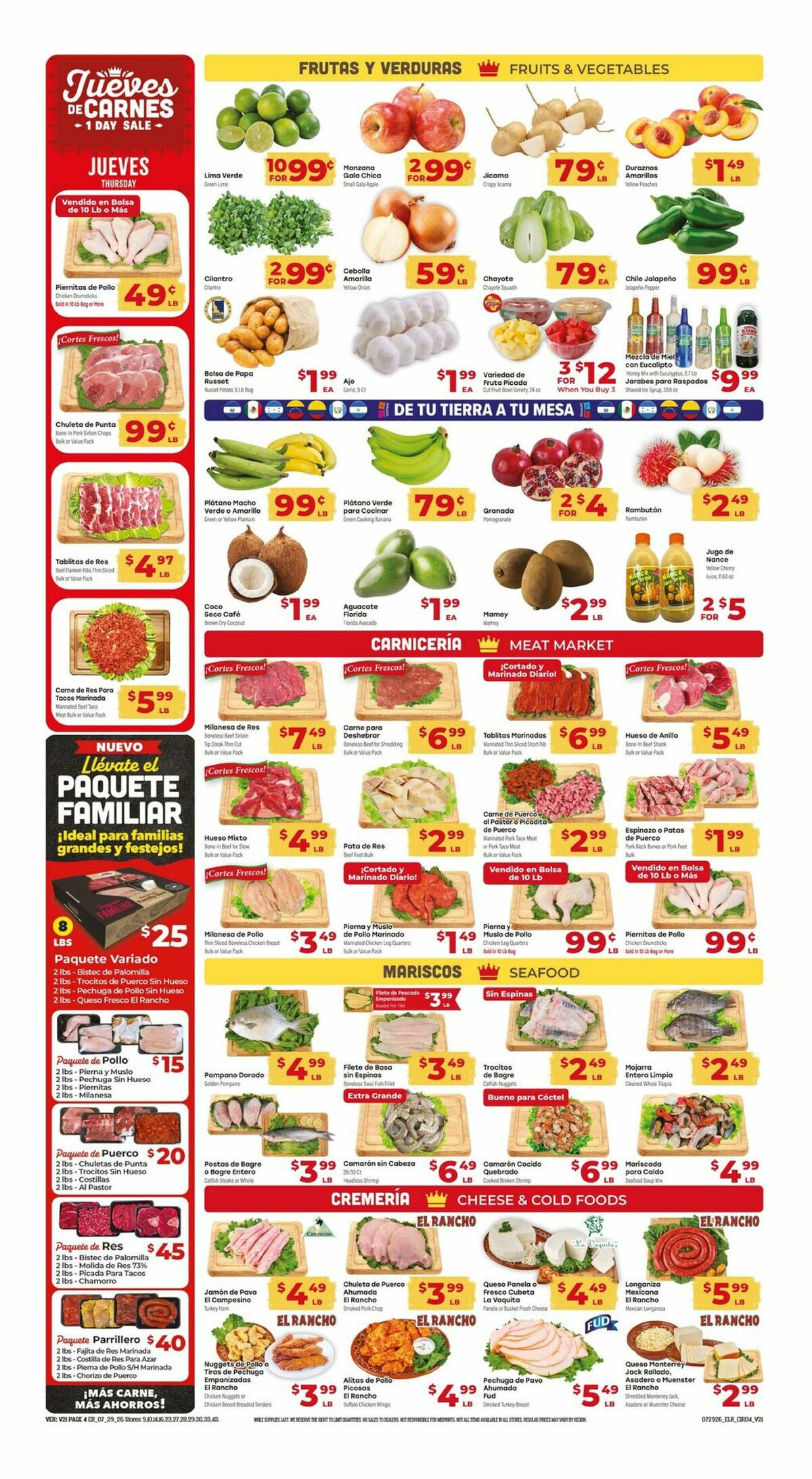 El Rancho Weekly Ad from July 29